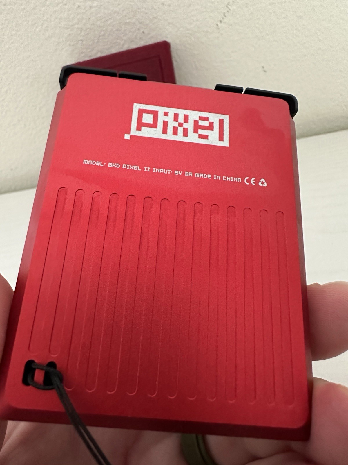 GKD Pixel 2 Red Handheld Console + 3D Case
