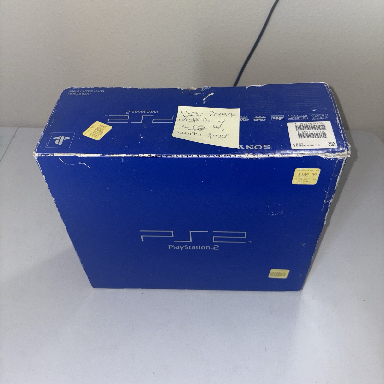 Sony Playstation 2 (PS2) SCPH-30001 Original Fat Console in Box Tested Working