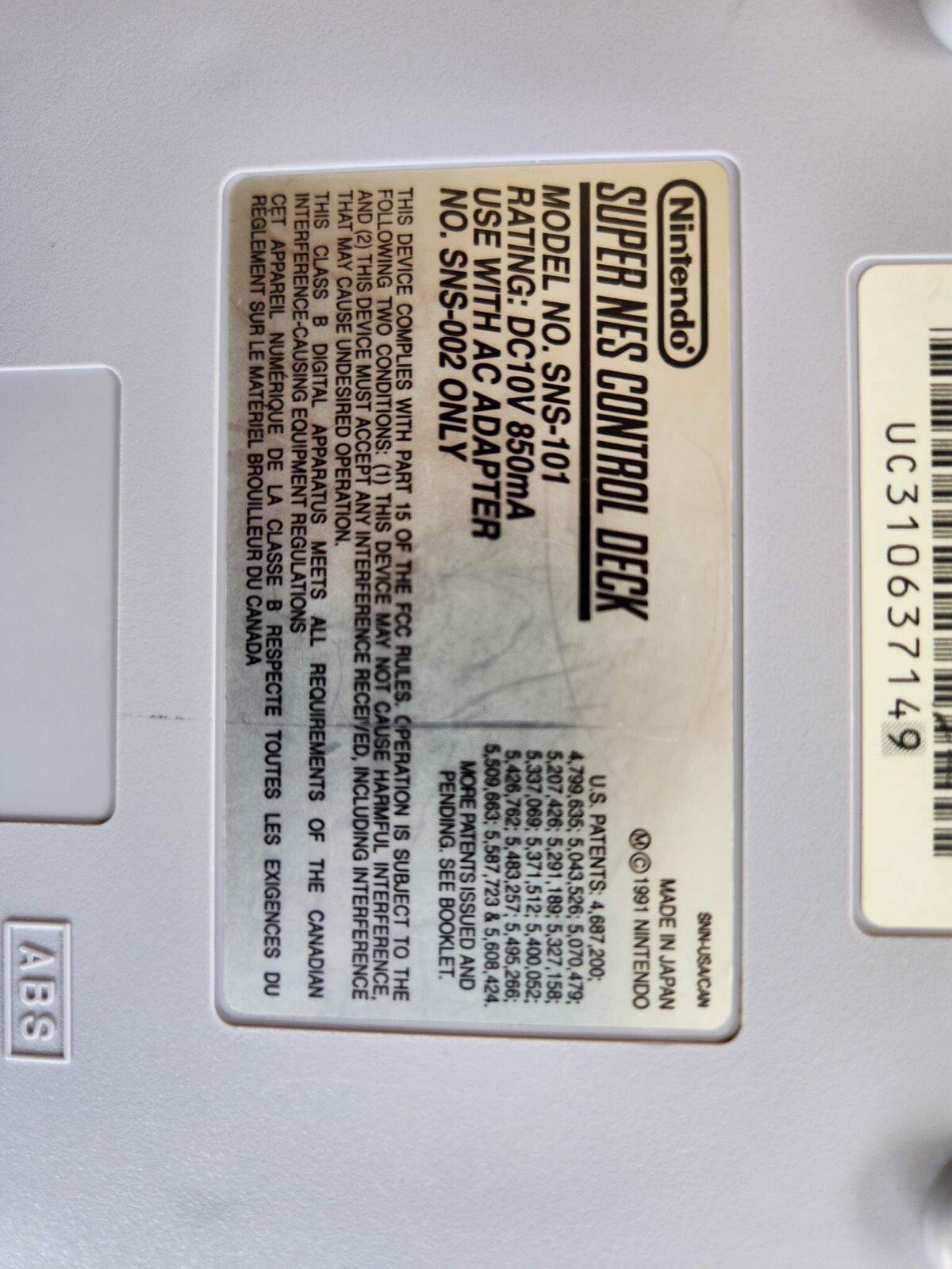 Rare Original SNES Super Nintendo Mini Console System