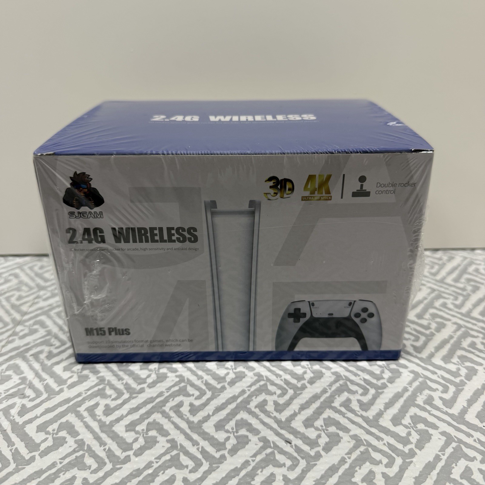 M15 Plus Retro Game Stick 4K HDMI with 2.4G Wireless Controller New Sealed