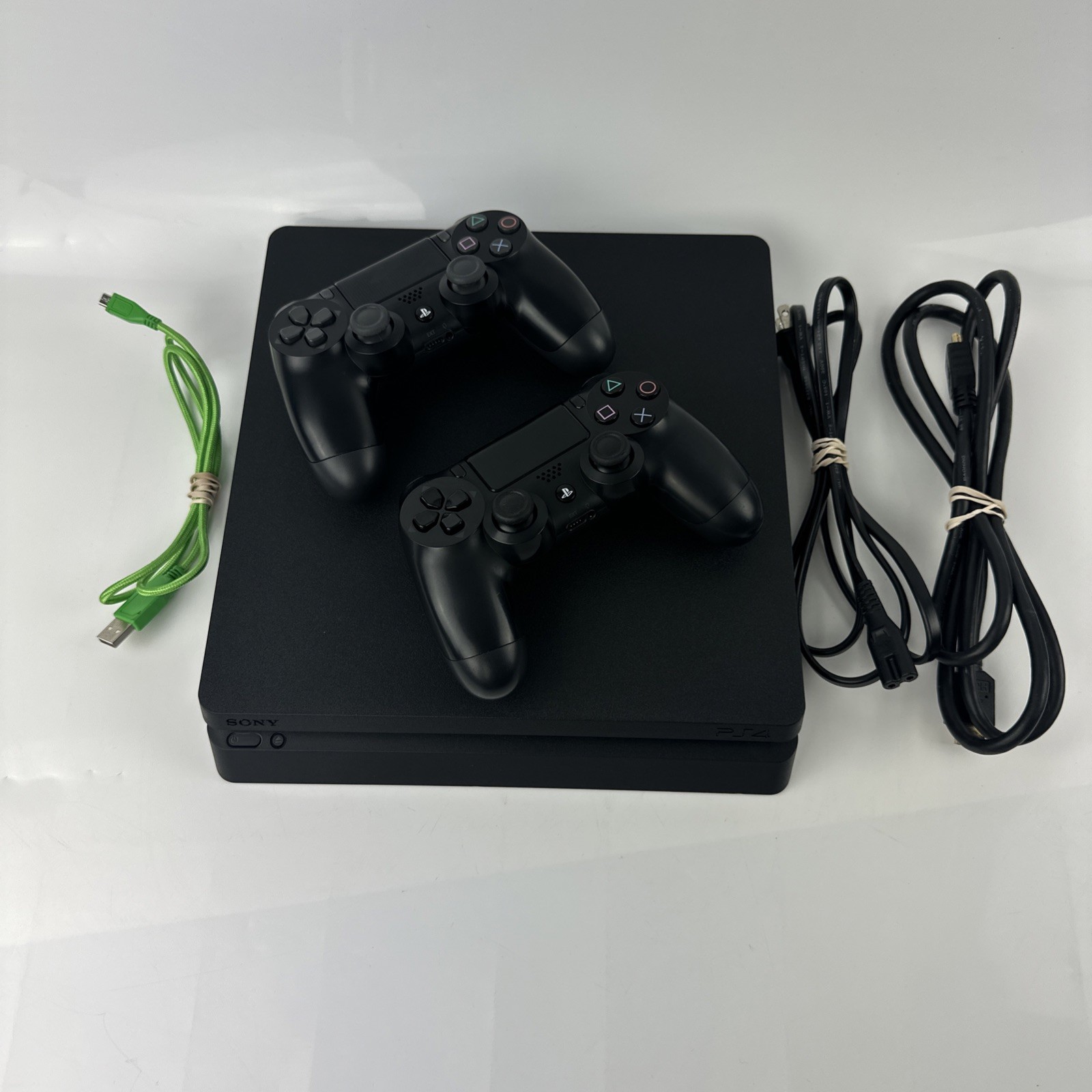 Sony PlayStation 4 CUH-2015A W/ Two Dual Sense Wireless Controllers*Tested*500GB