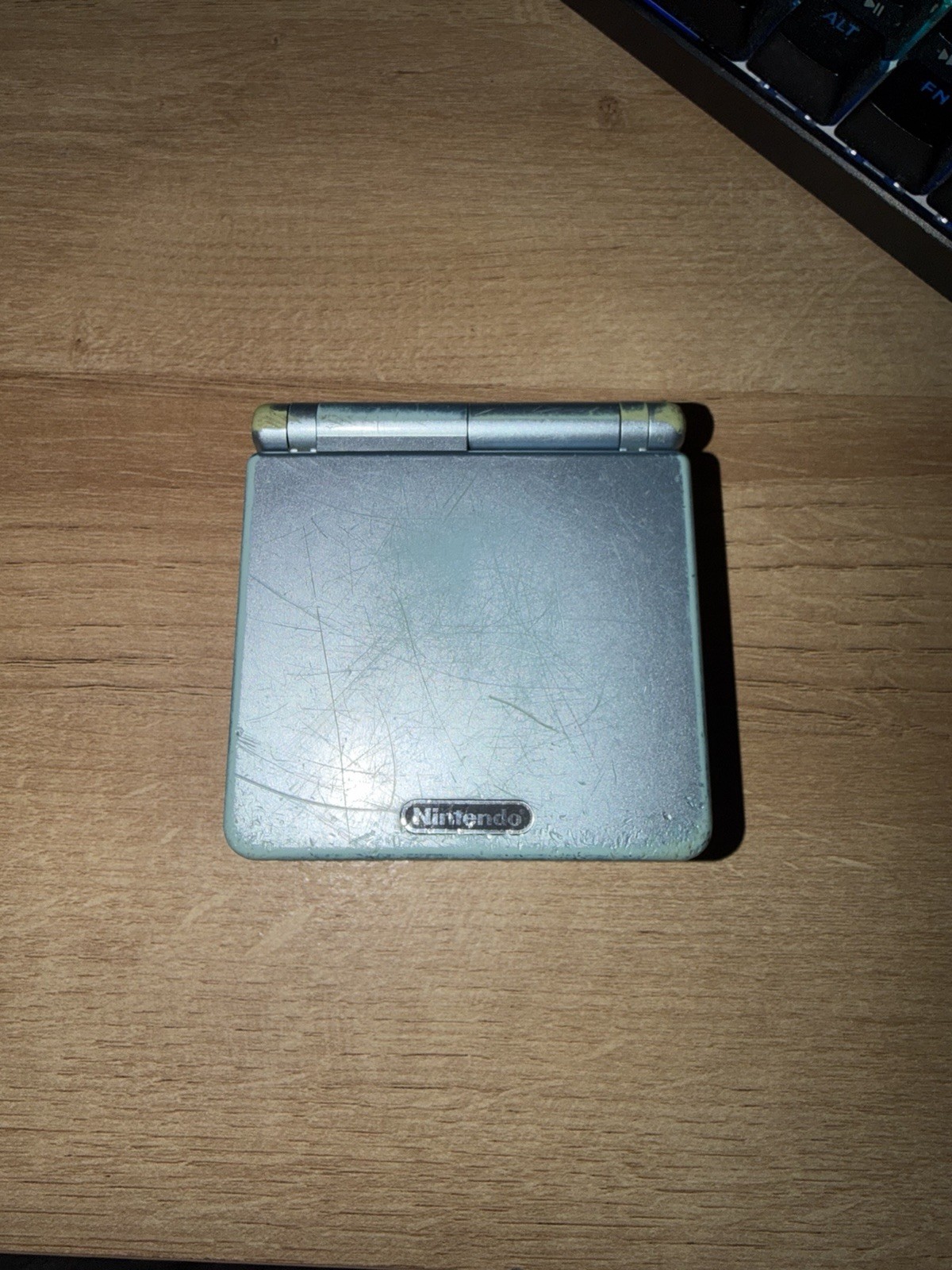 Nintendo Game Boy Advance SP Console Silver WITH CASE, CAR and REGULAR CHARGER
