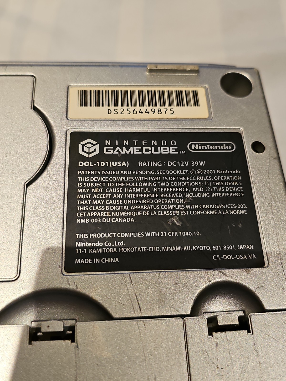 Nintendo GameCube DOL-101 Gaming System SILVER Console w/ Controller Free ship