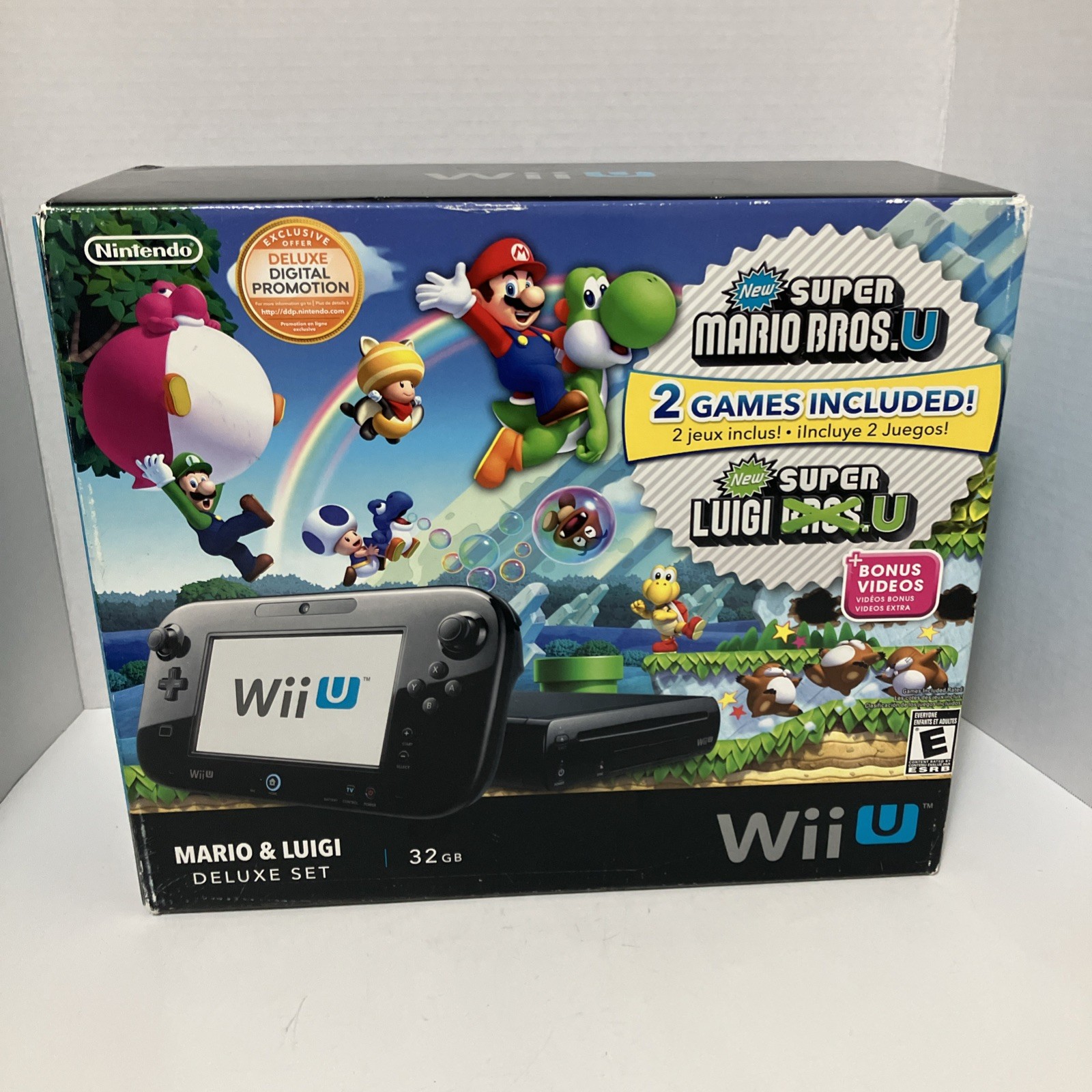 NO CONSOLE Nintendo Wii U Mario & Luigi Deluxe Set BOX ONLY