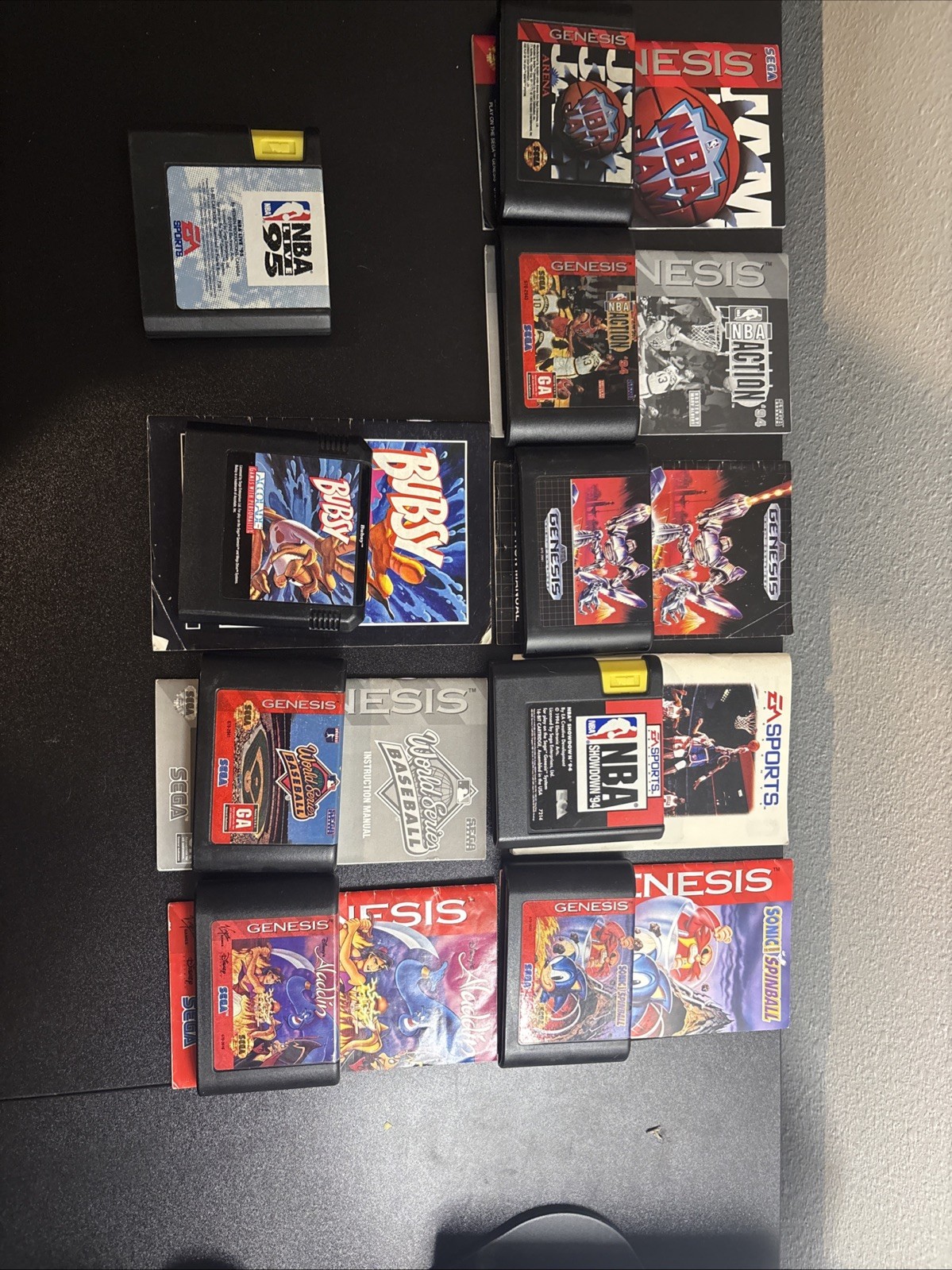 Sega Genesis Model 1601 Console With Cables 4 controllers and 16 games