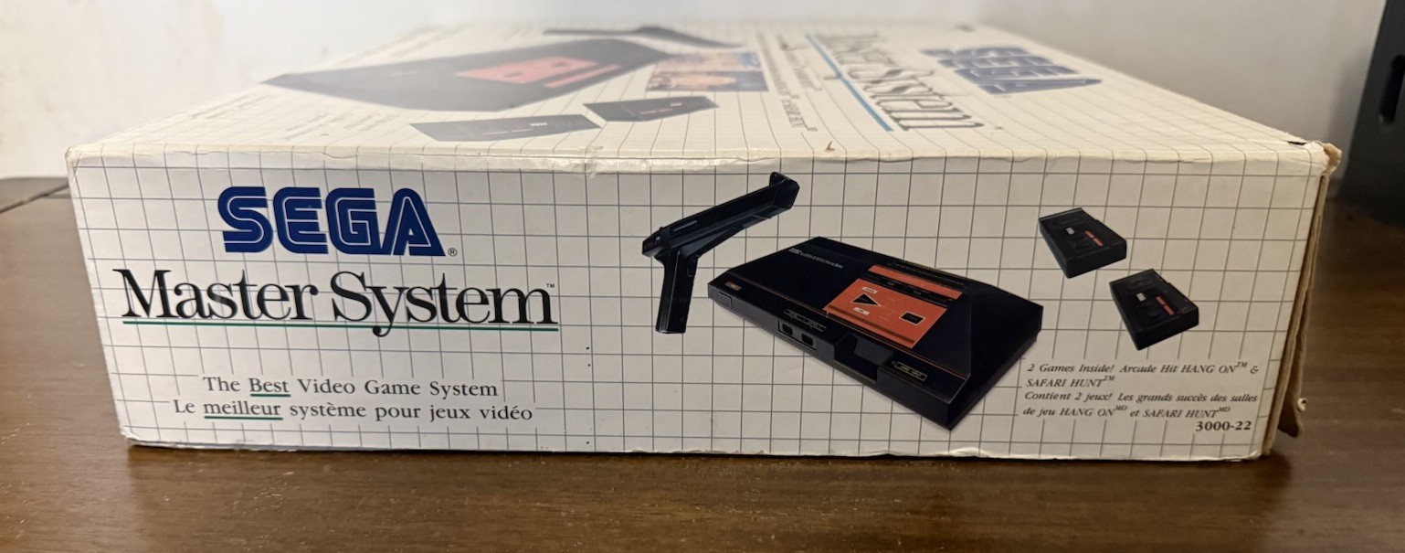 Vtg Sega Master System CIB Box Console Gun Controller Game Tested