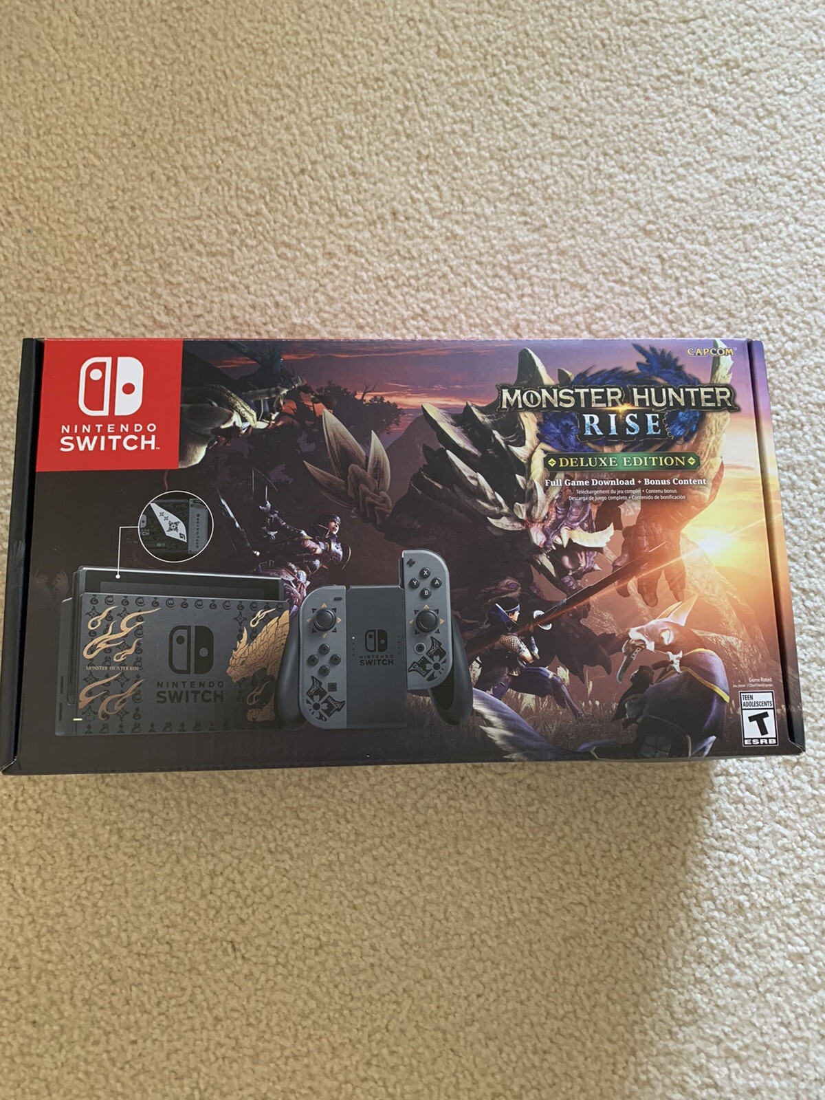 Nintendo Switch Monster Hunter Rise Deluxe Edition Console- SHIPS TODAY