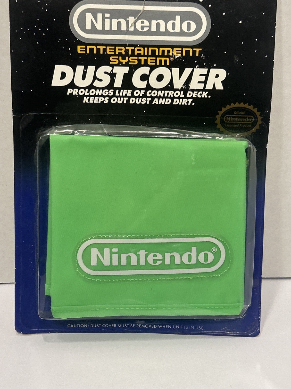 Nintendo NES Green System Console Dust Cover (Very Rare) TOYS R US 1990