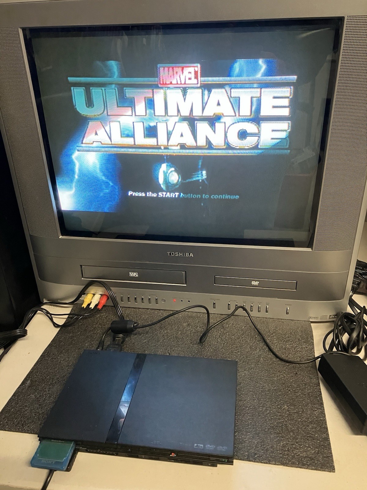 Sony PlayStation 2 PS2 Slim Console SCPH-70012 25 Games GTA 3 Marvel Alliance