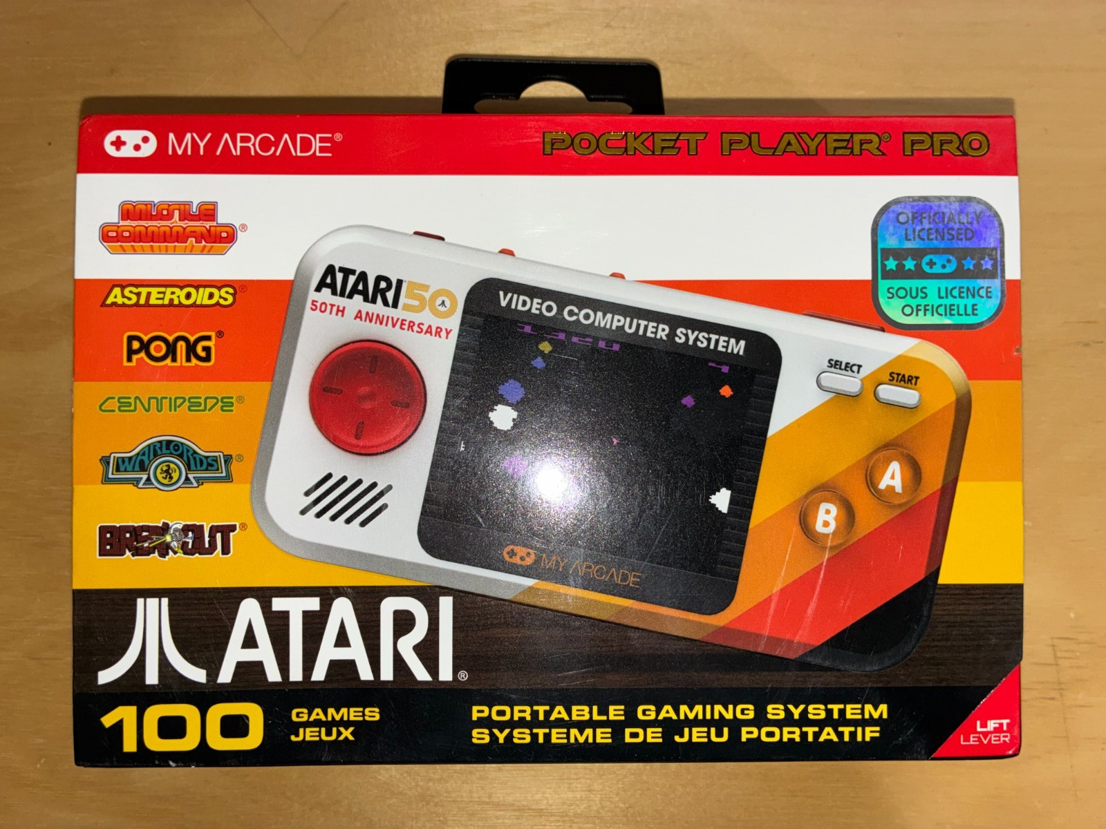 NEW My Arcade Atari Pocket Player Pro Portable Video Game System 100 Games