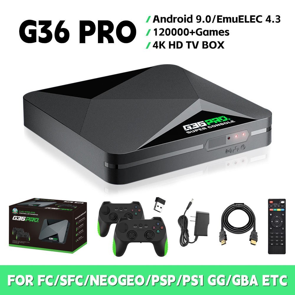 ZongX G36 PRO Retro Game Console 256G Built in 120000+ Retro Game 50+ Emulator