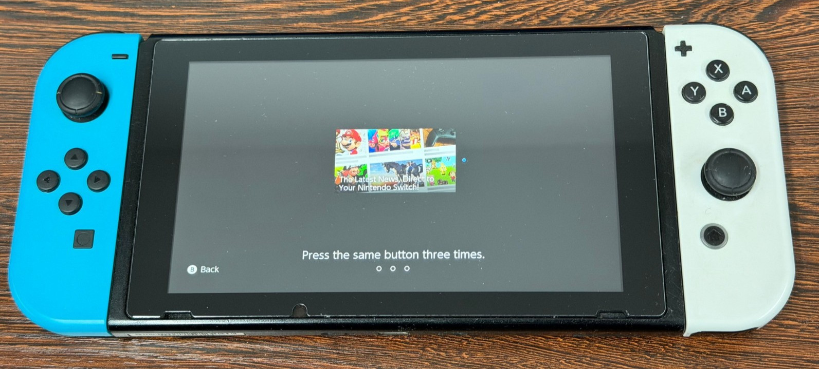 Nintendo Switch Handheld Console – Blue White – Great Used Condition – Works