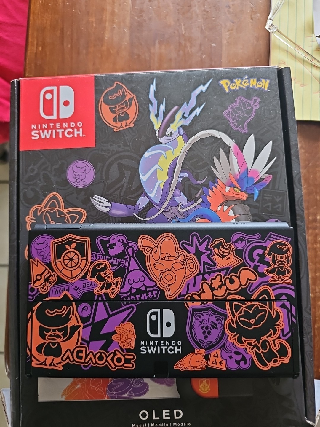 Nintendo Switch (OLED Model) HEG-001 Pokémon Scarlet & Violet Edition