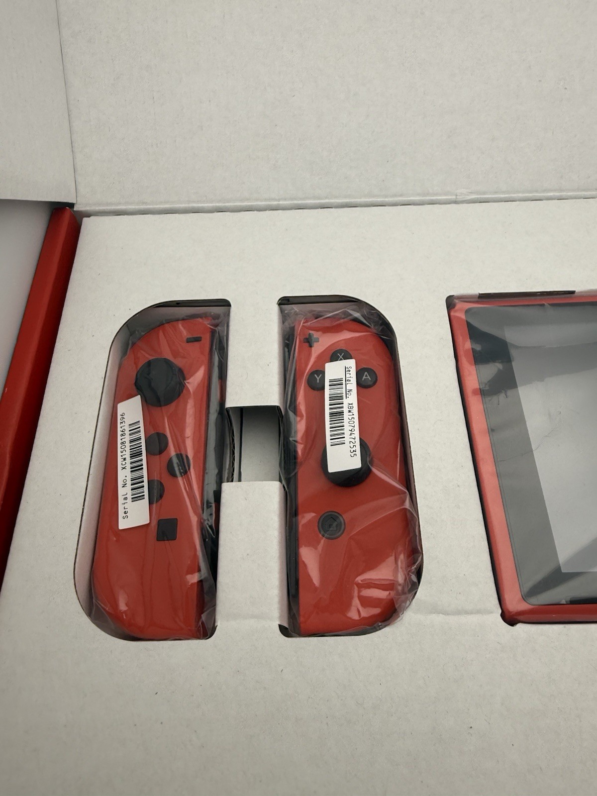 Nintendo Switch Mario Red & Blue Edition Console HAC-001 V2 Excellent Condition