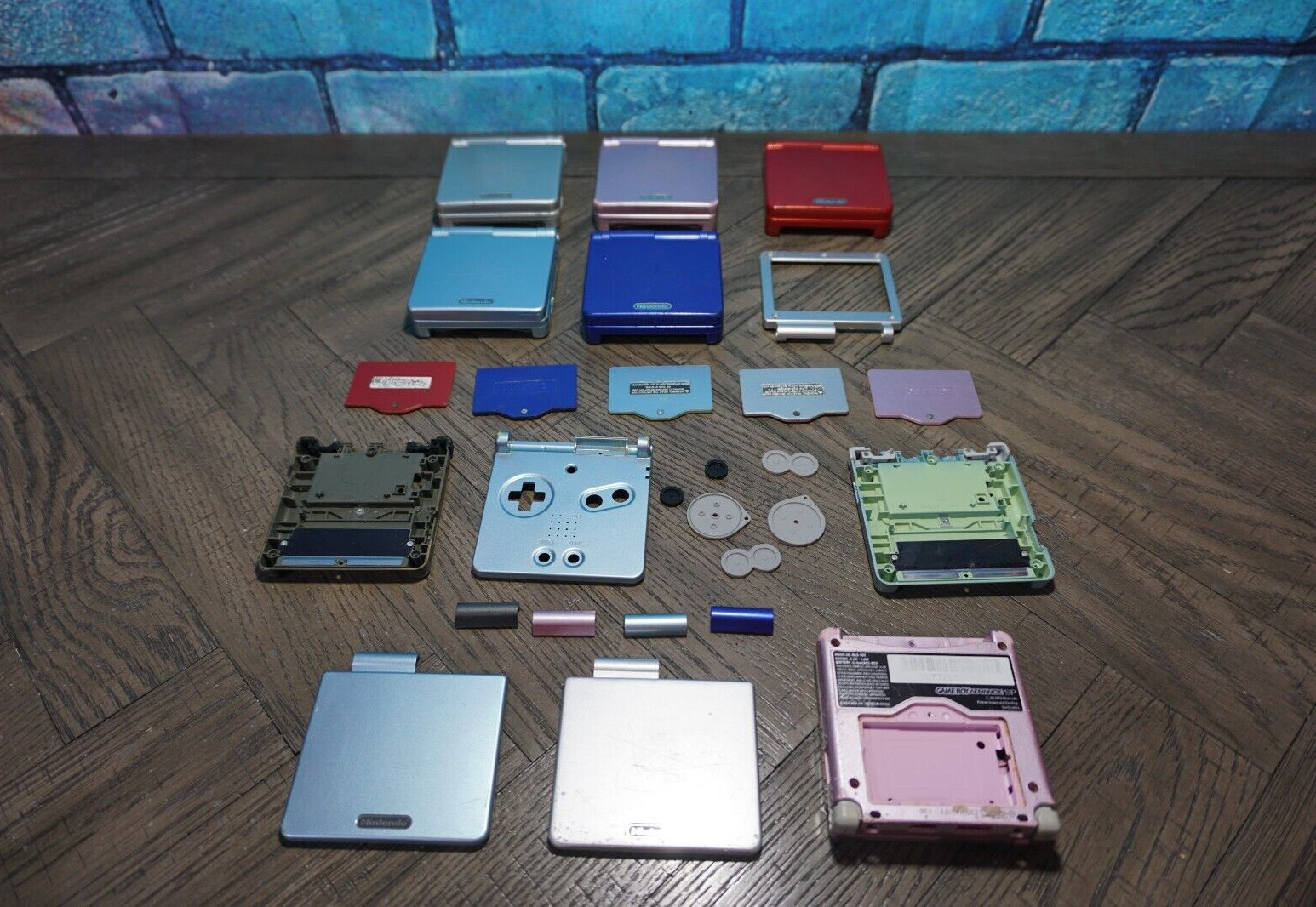 Various Original OEM Nintendo Game Boy Advance SP GBA SP Parts & Pieces Housing