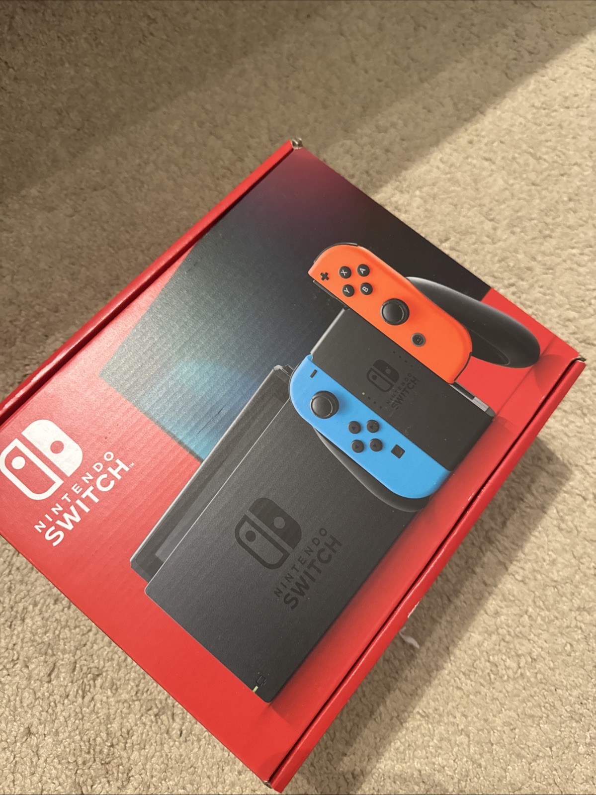 Nintendo Switch with Neon Blue and Neon Red Joy‑Con – Japan Import with US Plug