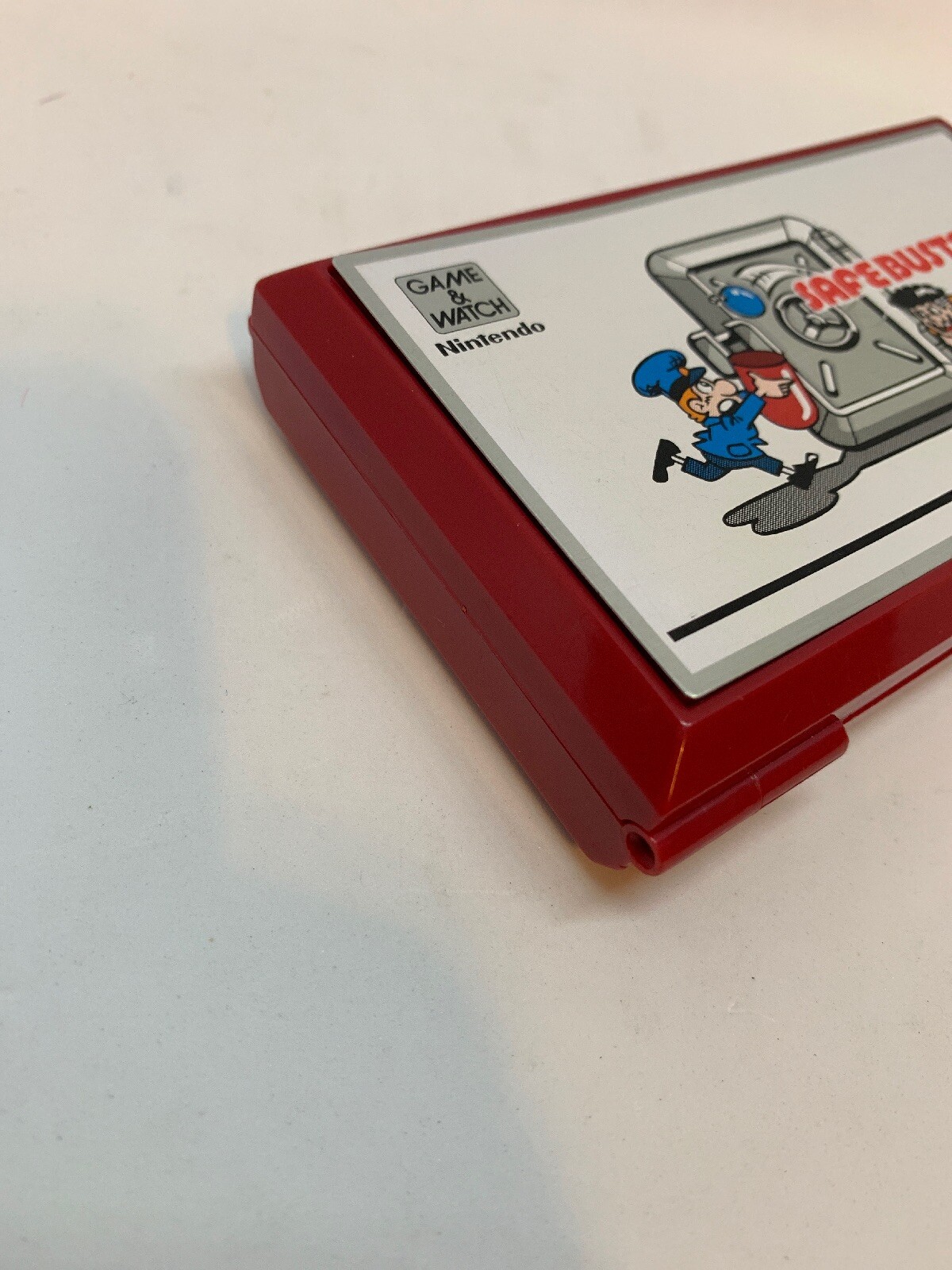 **ERROR COVER ON UPSIDE DOWN** NINTENDO GAME & WATCH SAFEBUSTER 1988 *ONLY ONE*