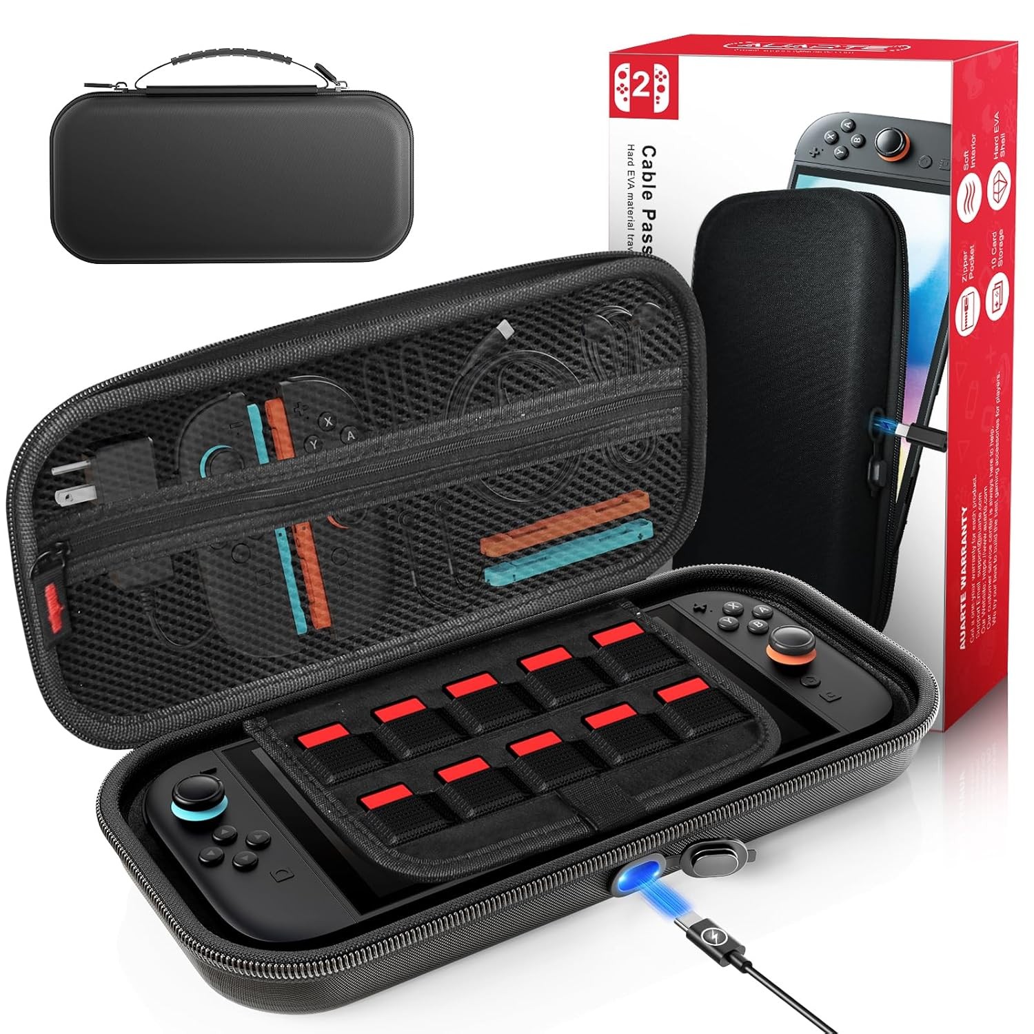 [Charge Inside Switch 2 Carrying Case for Nintendo Switch 2 Console 2025 / Sw…