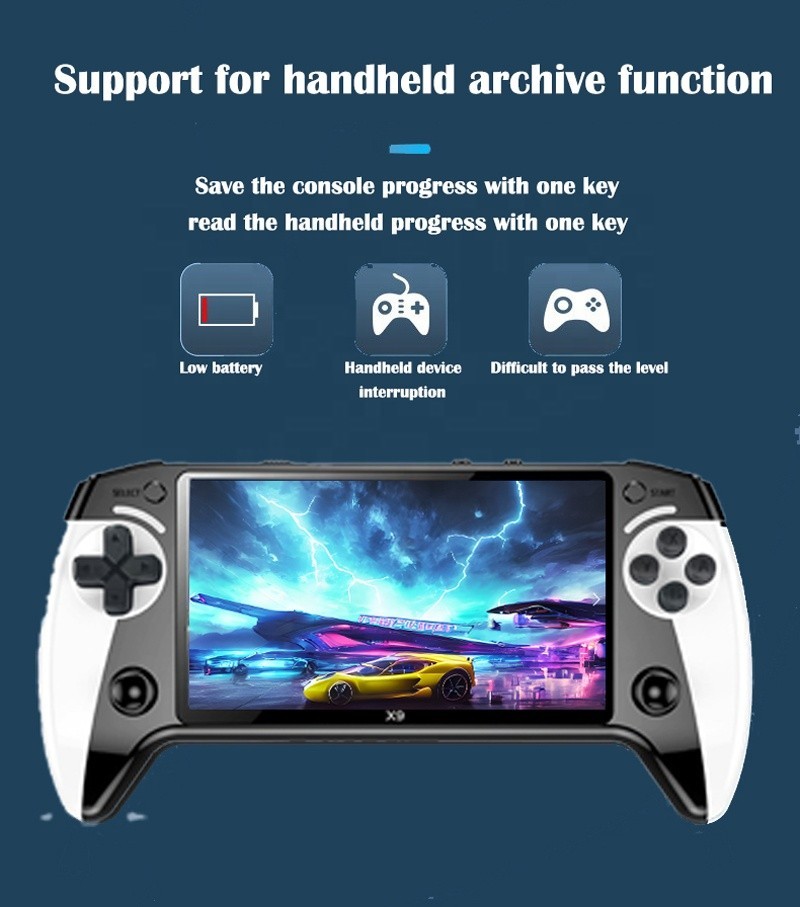 X9 Retro Handheld Game Console-Handheld Game Console with HD IPS
