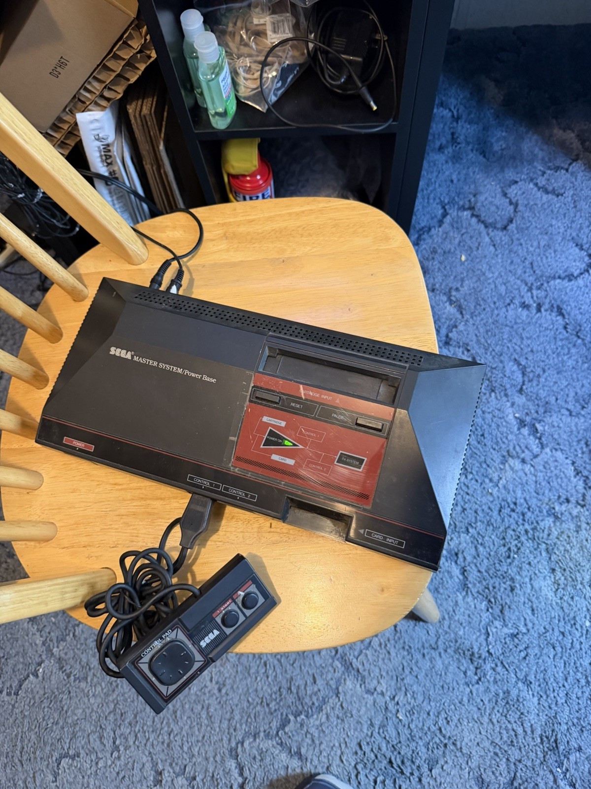 Sega Master System Model 3010 -Black Console – Cleaned & Tested 1 Controller