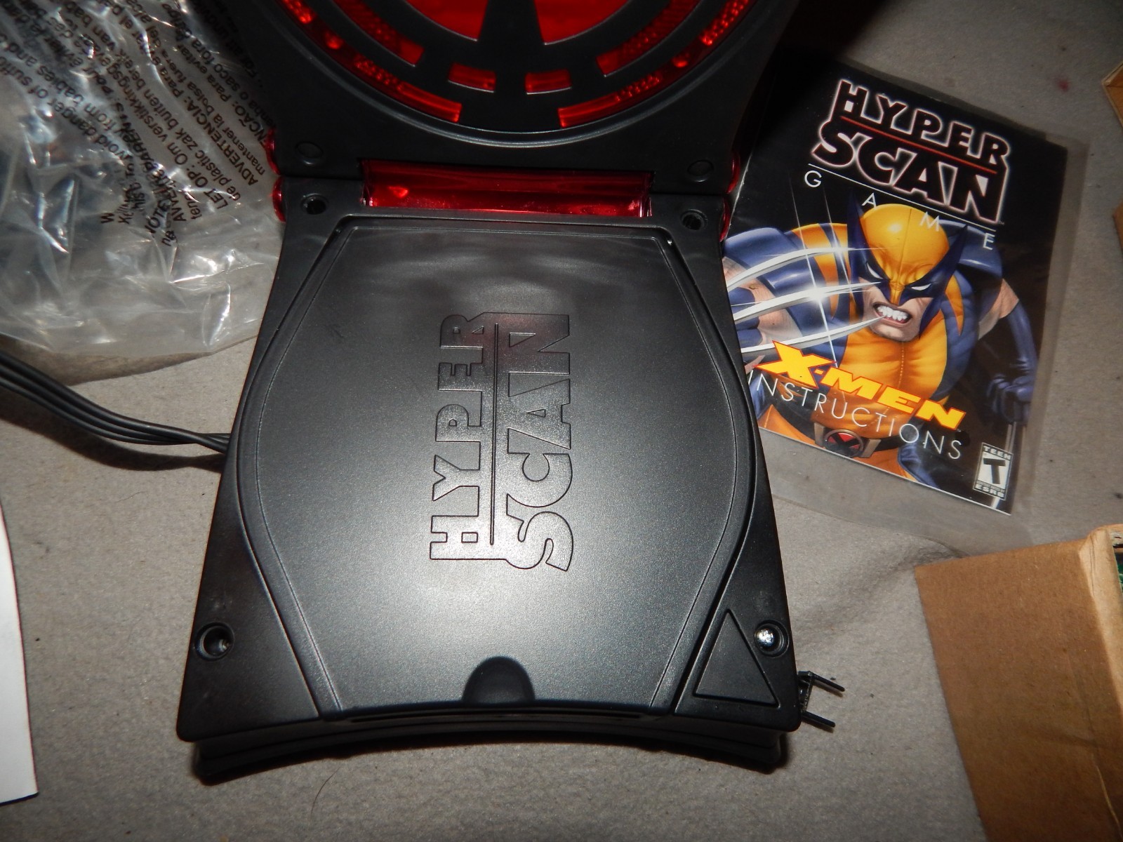 Mattel Hyper Scan Video Game System With X-Men Game Pack Unused? Parts Estate