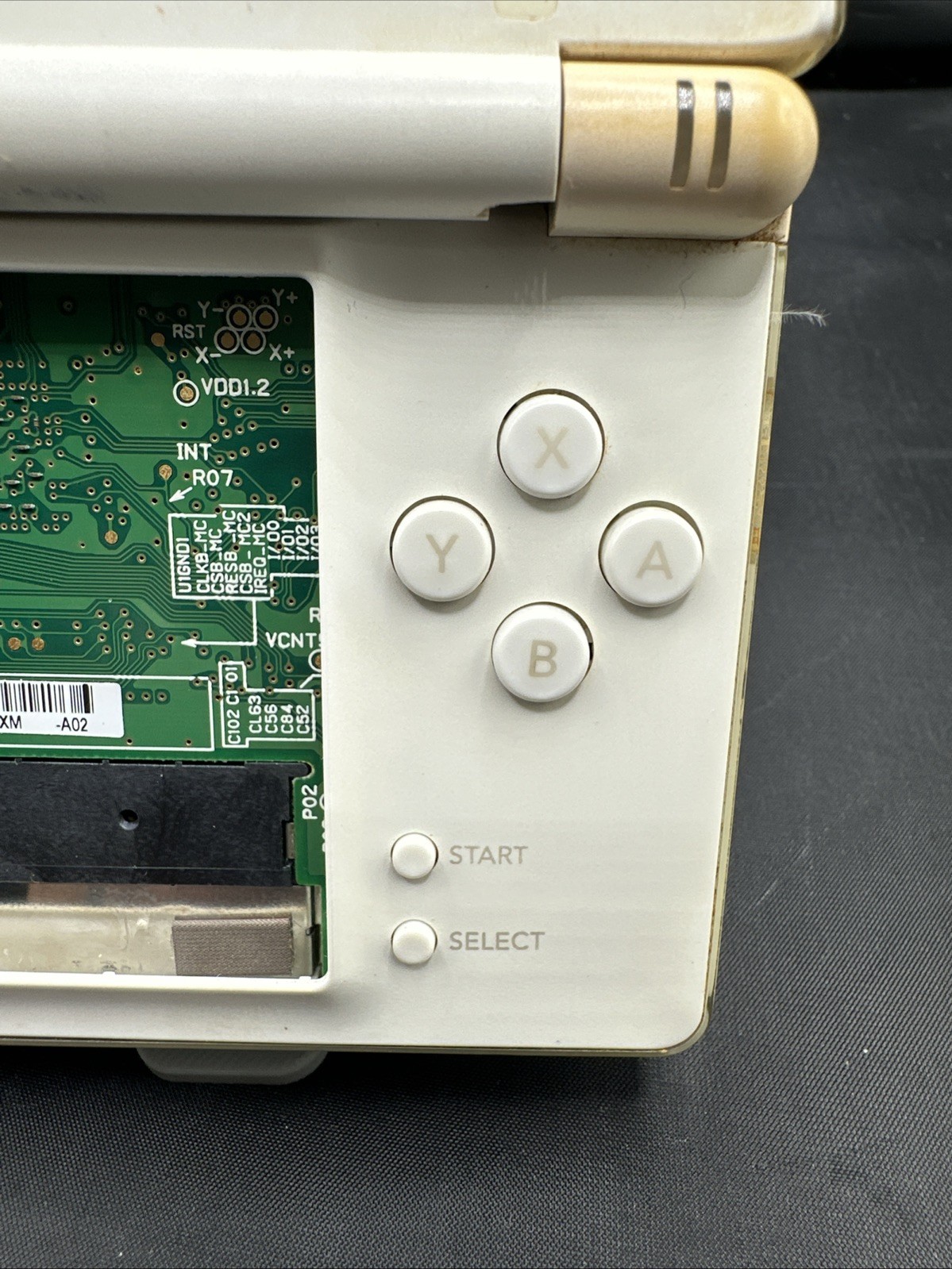 Nintendo DS Lite Handheld Game Console White For Parts Or Repair
