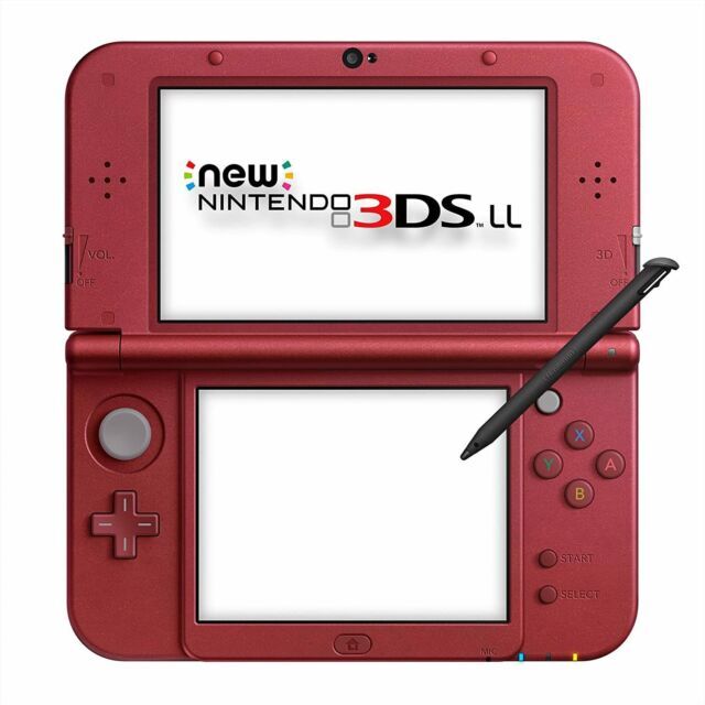 Nintendo 3DS XL Launch Edition Handheld Red Gaming System