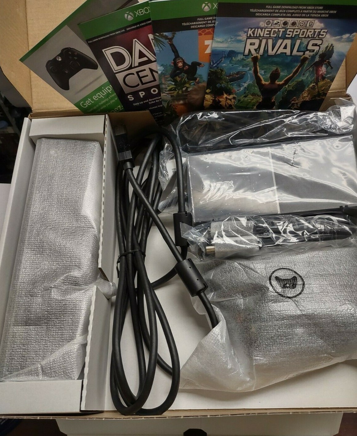 Xbox One 500GB w/ Kinect 3 Game Bundle – Zoo Tycoon, Dance Central – OPEN BOX!