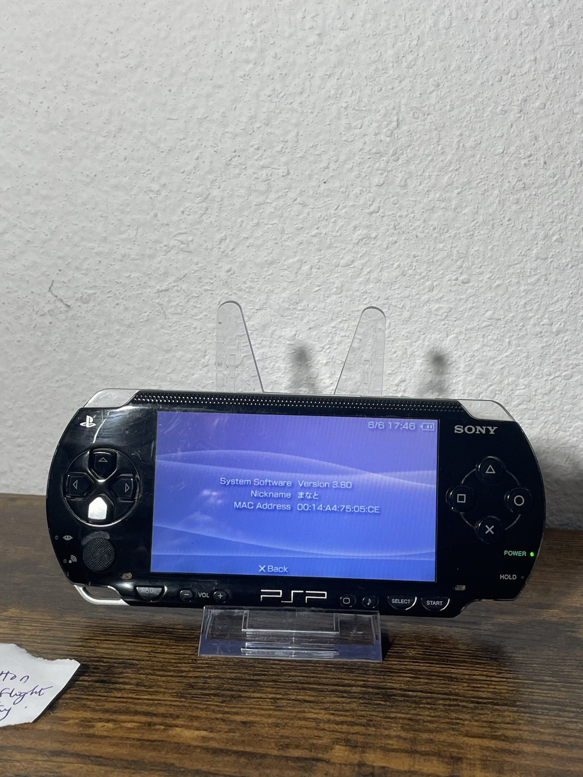 Sony PSP-1000 PlayStation Portable Handheld System Black Wi-Fi TESTED WORKS READ