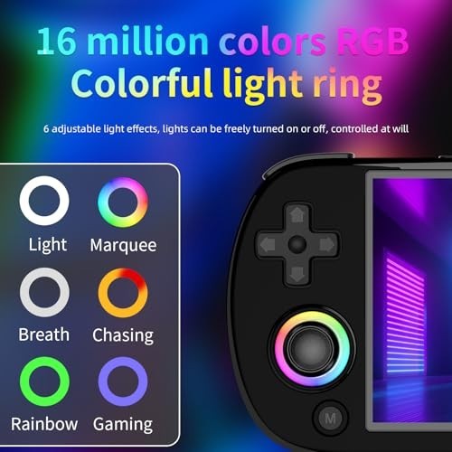 Retro Handheld Game Console 5000+ Preloaded Games 64GB TF Card, WiFi, Bluetooth,