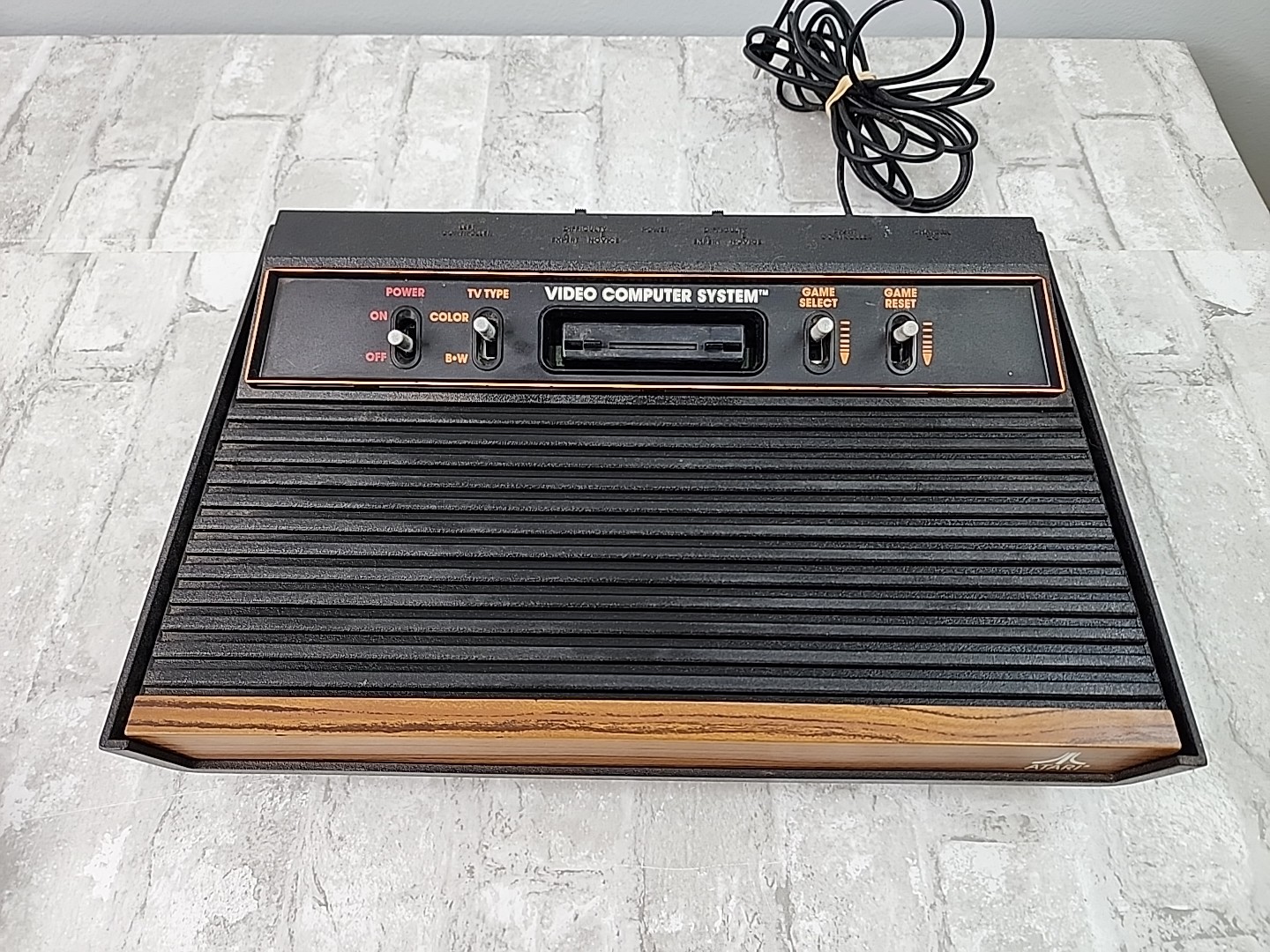 Atari CX-2600A Wood Grain Console 23 Games Power Cord Controllers *Parts/Repair*