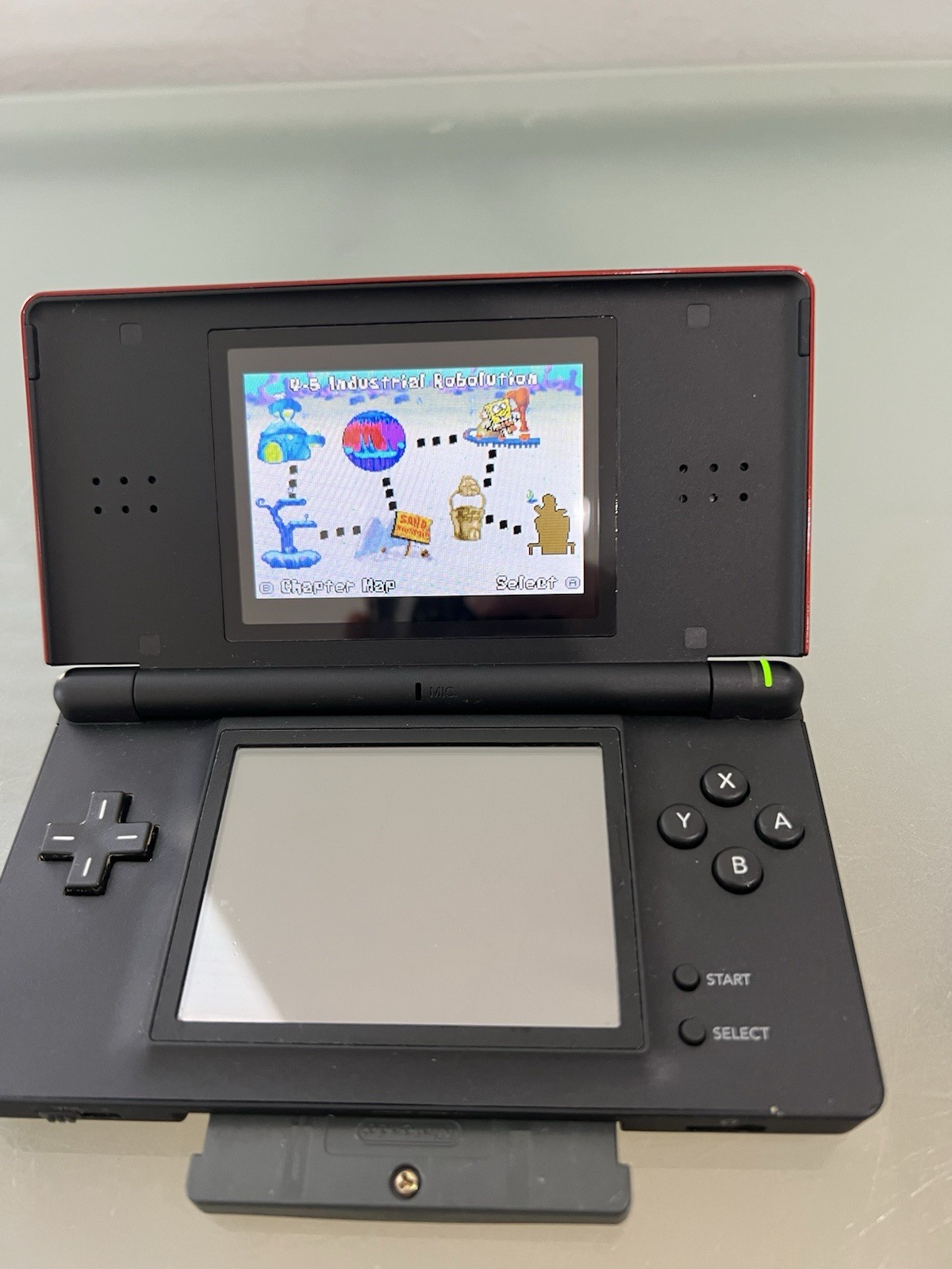 Nintendo DS Lite Authentic Console Crimson Handheld System W/ Charger & Stylus