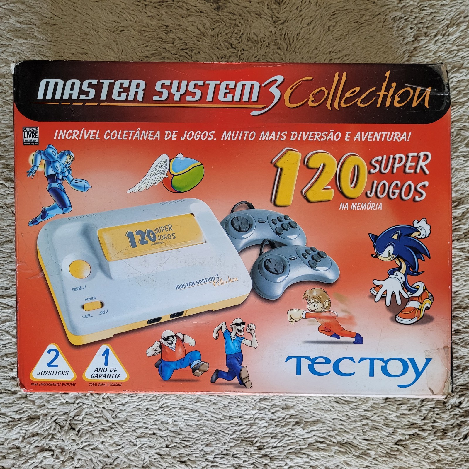 RARE: MASTER SYSTEM 3 COLLECTION CIB W/ 120 BUILT-IN GAMES BY TECTOY BRAZIL 🔥