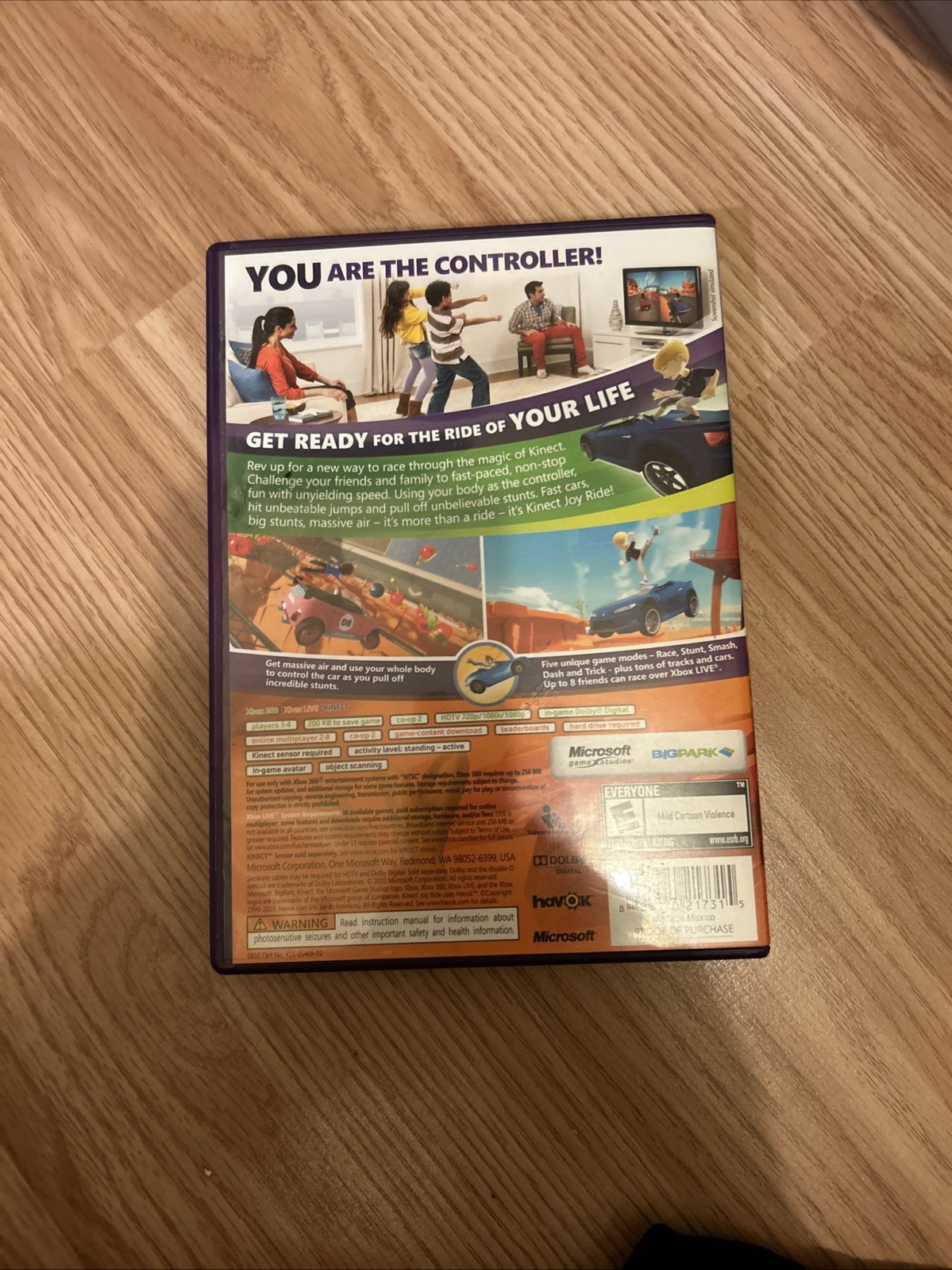 Xbox 360 Slim Bundle (Kinect + 2 games) – TESTED & WORKING