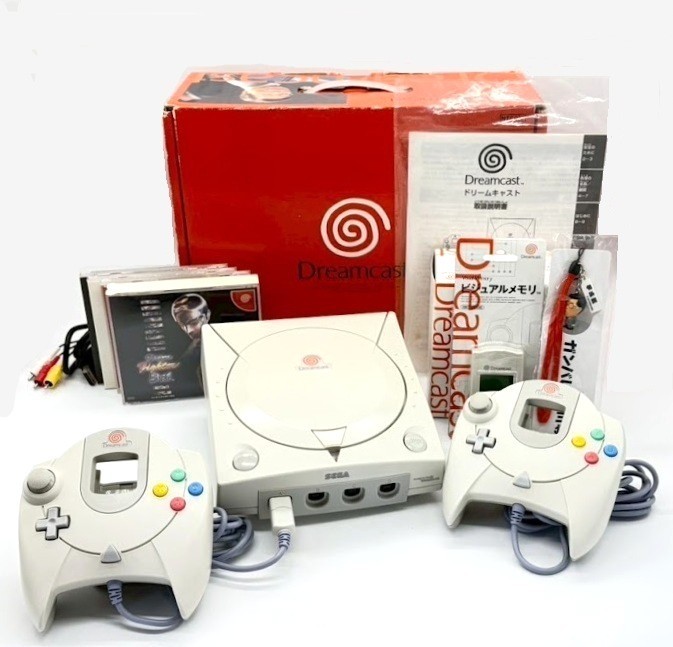 SEGA Dreamcast Late model HKT3000 Console 2xController 2xGame W/Box NTSC-J #533