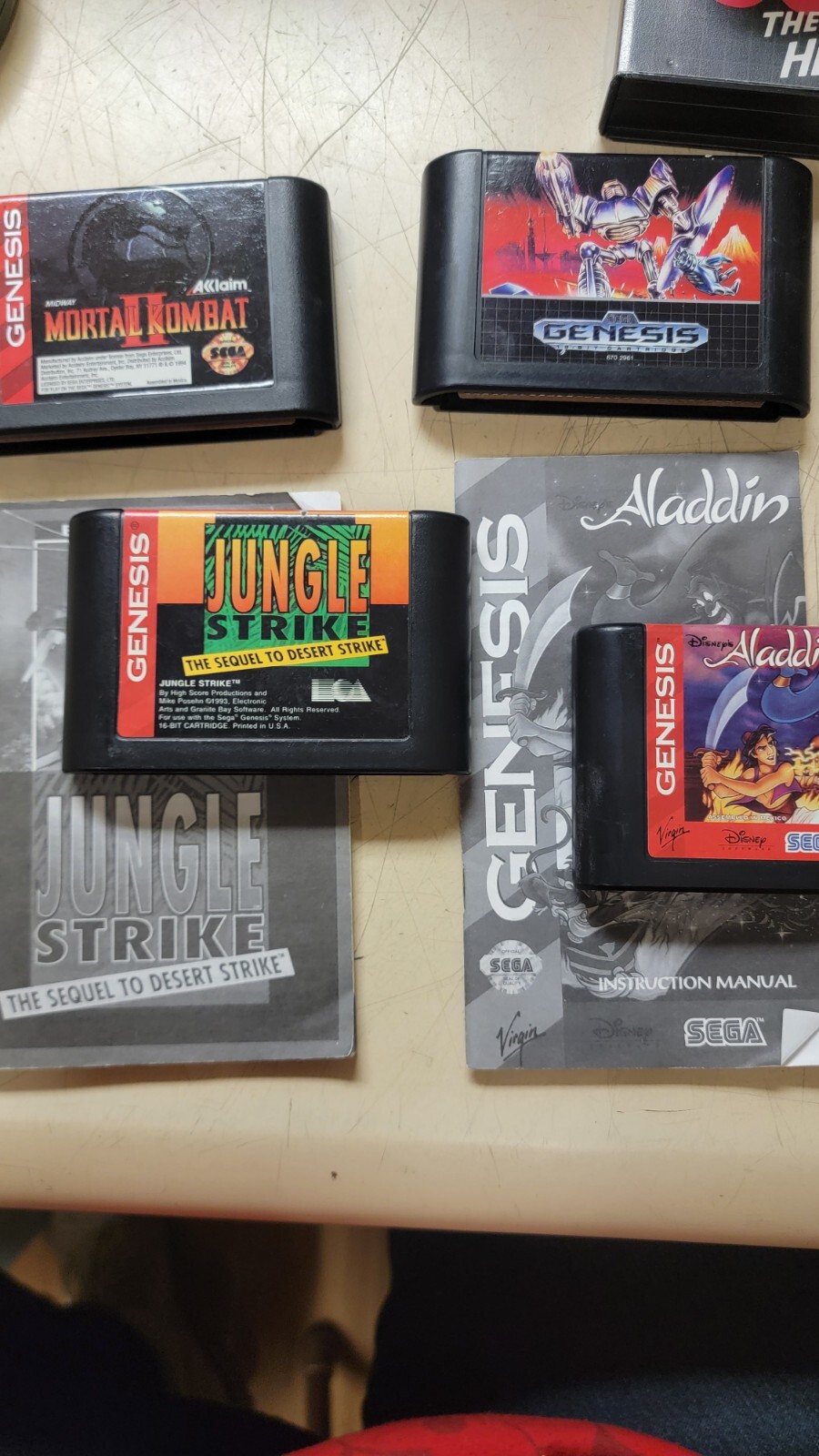 Sega Genesis 1601 System Console with Controllers & Games