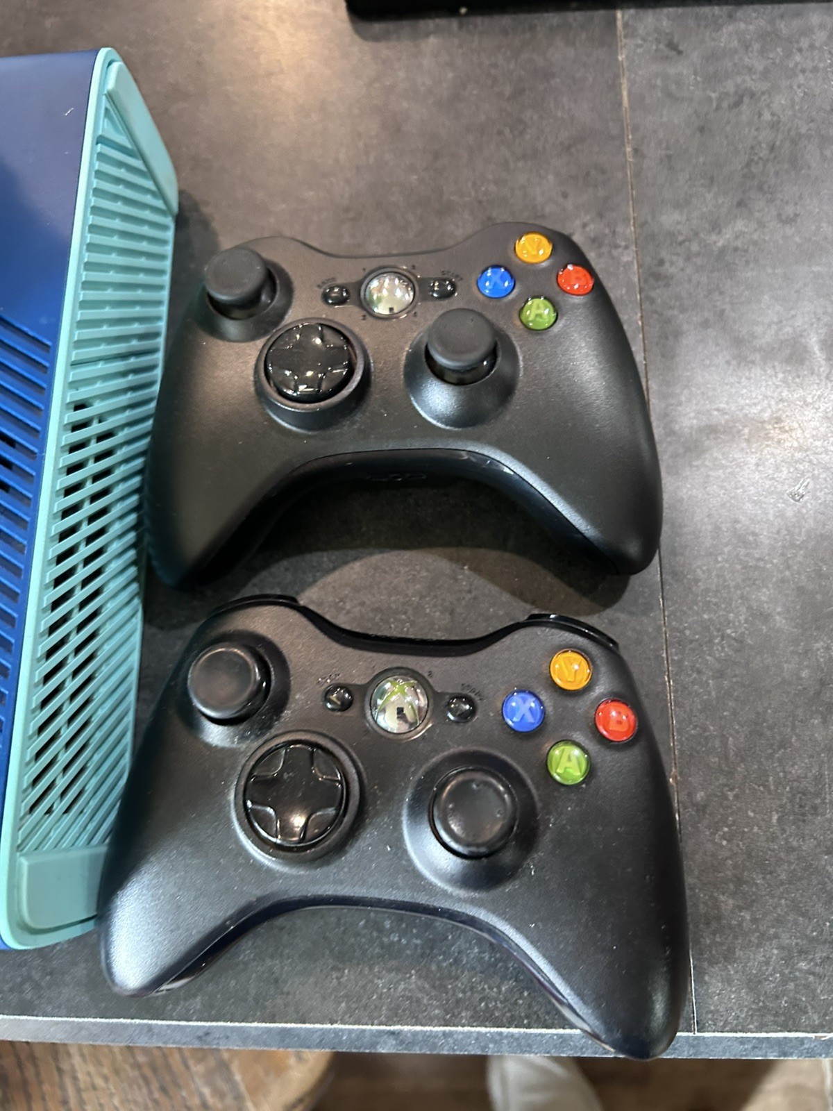 Microsoft Xbox 360 E Special Edition Blue Bundle Call Of Duty 500GB W/ 18 games