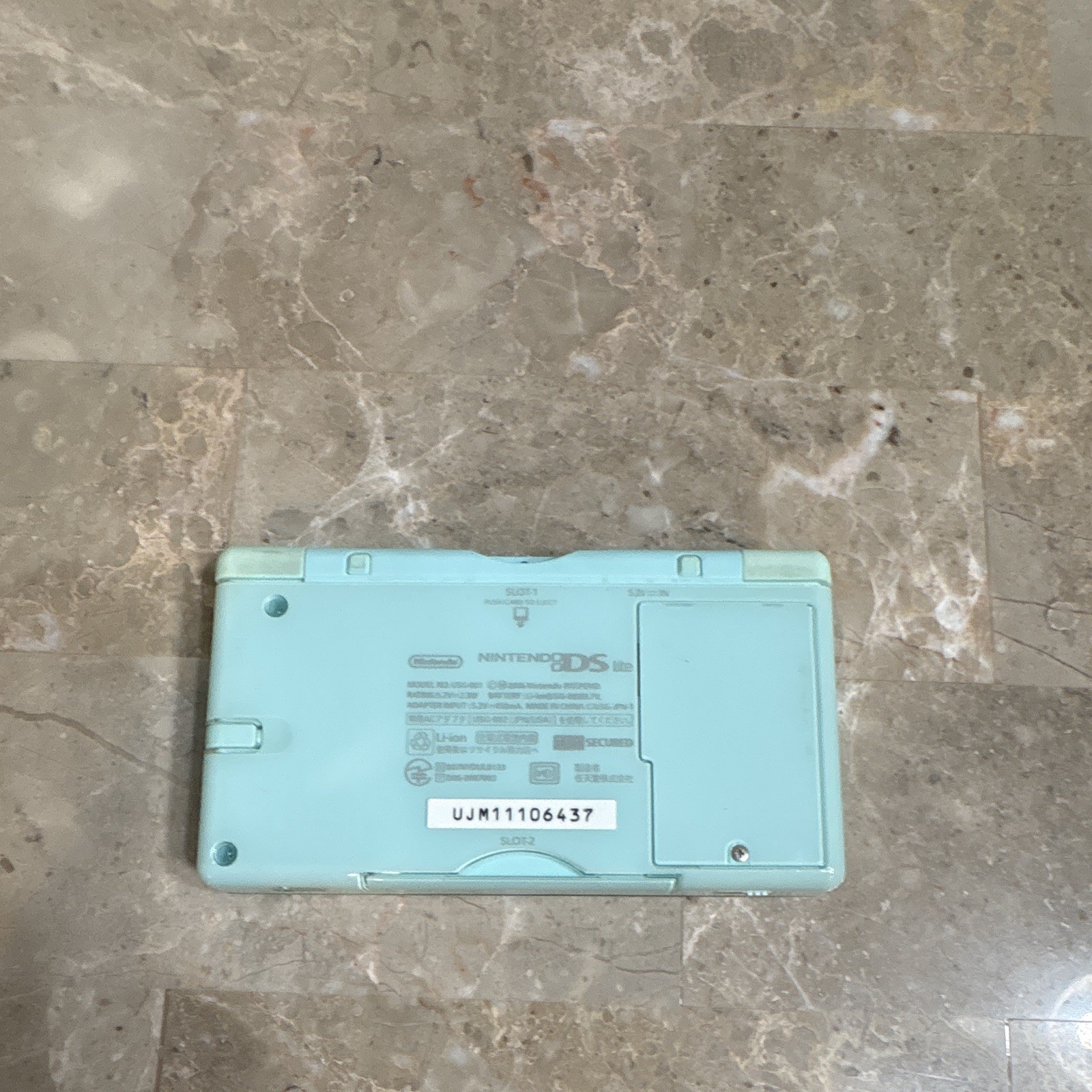 Nintendo DS Lite Light Blue Handheld System Touchscreen Headphone Jack USG-001