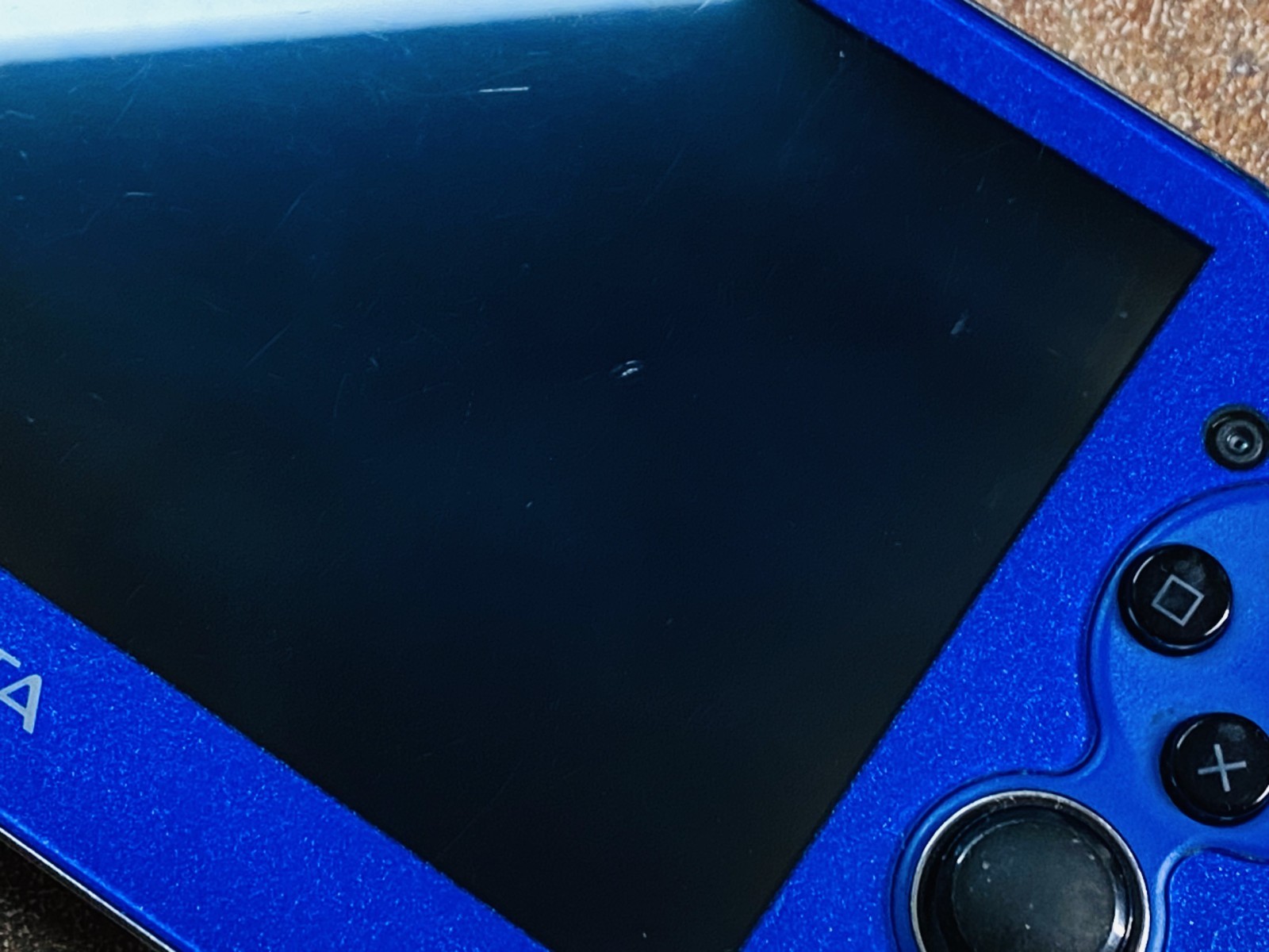 SONY PS Vita PCH-1000 Sapphire Blue ZA04 Playstation Charger 8GB Tested No.2D P