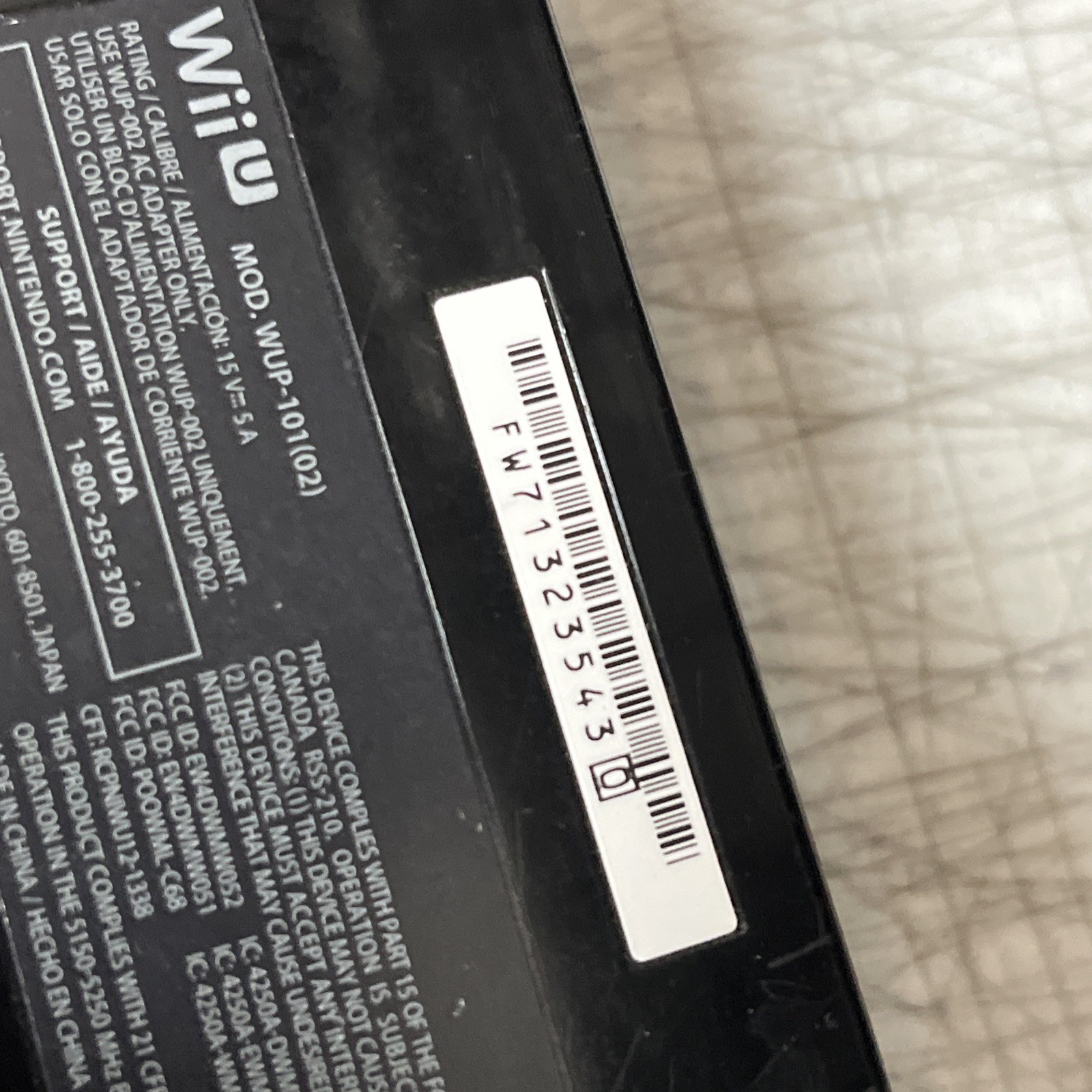 Nintendo Wii U 32GB Handheld System – Black (WUP-101(02)) Console Only