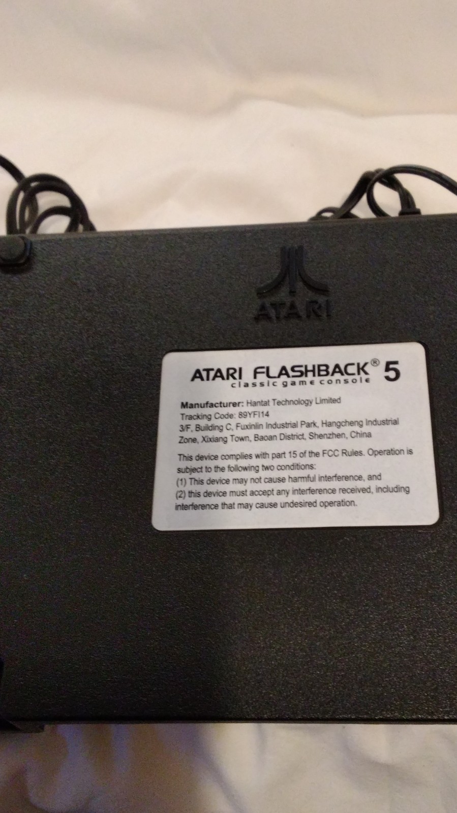Atari Flashback 5 Home Console Black/Orange Joystick Controller Composite RCA