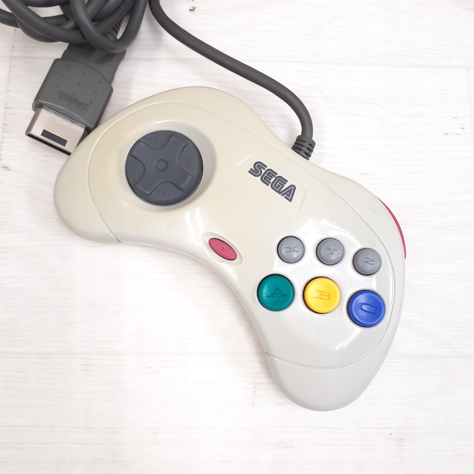 SEGA SATURN CONSOLE bundle with 2 Controllers 6 Games & Cables Japanese White