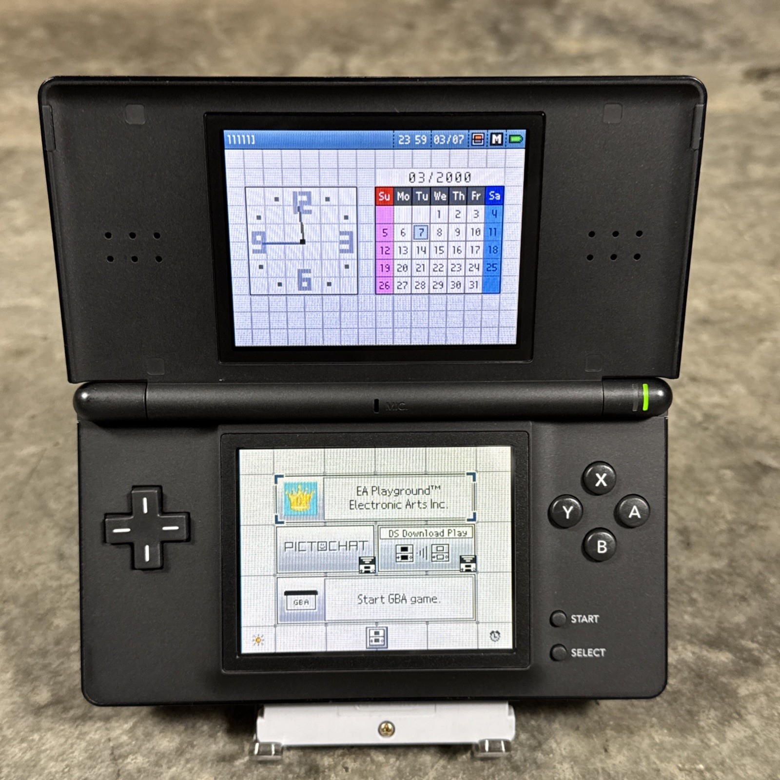 Nintendo DS Lite Handheld Console (USG-001) Black w/ OEM Charger Stylus & Case
