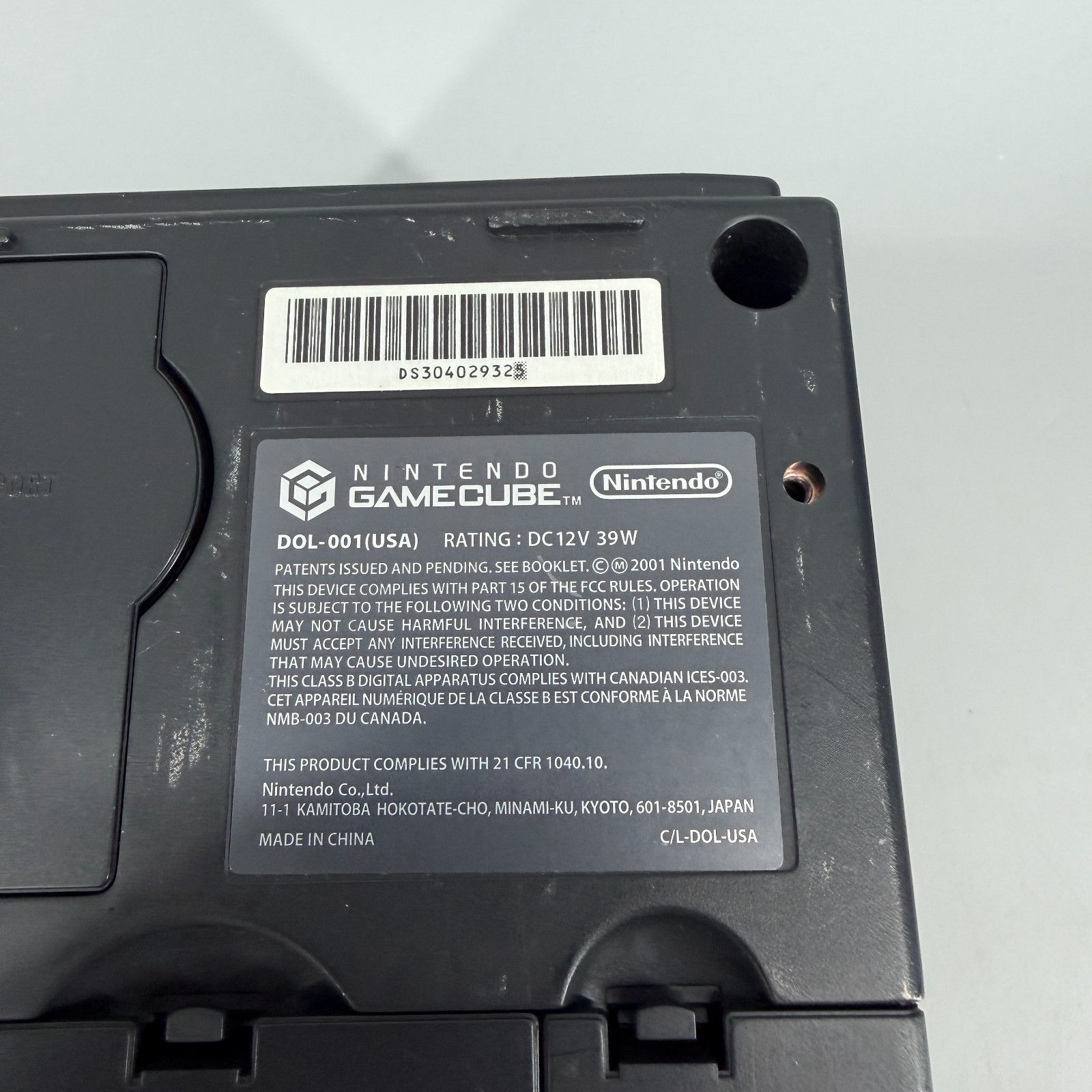Nintendo GameCube DOL-001 Console Only (Black) – UNTESTED
