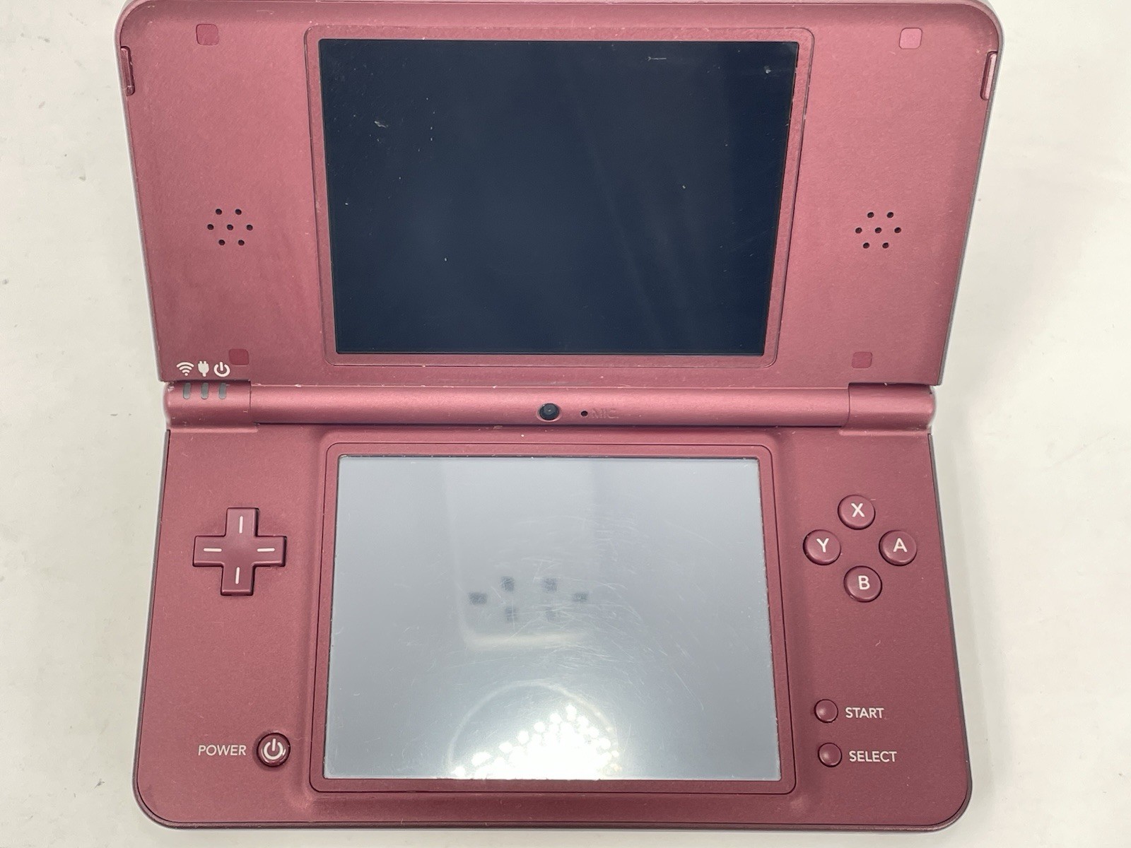 Nintendo DSi XL Handheld Game Console UTL-001 Burgundy W/ Charger Only Works