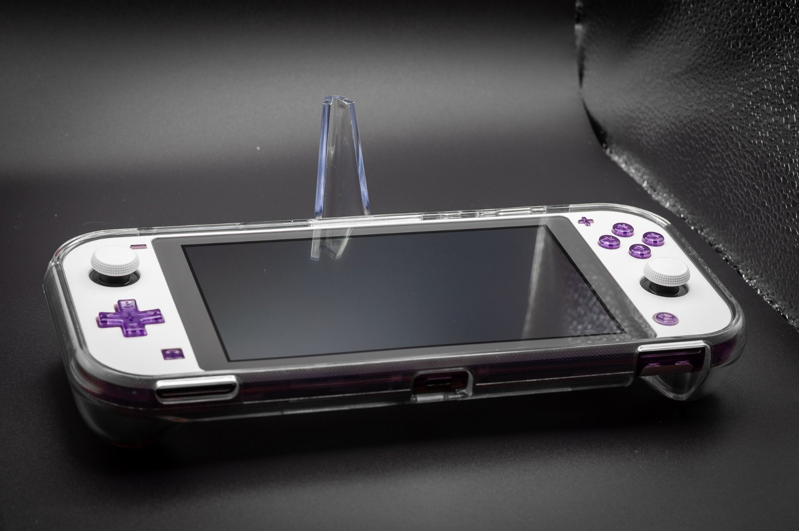Custom Nintendo Switch Lite 128GB Purple Clear TMR Hall Effect No Drift Bundle