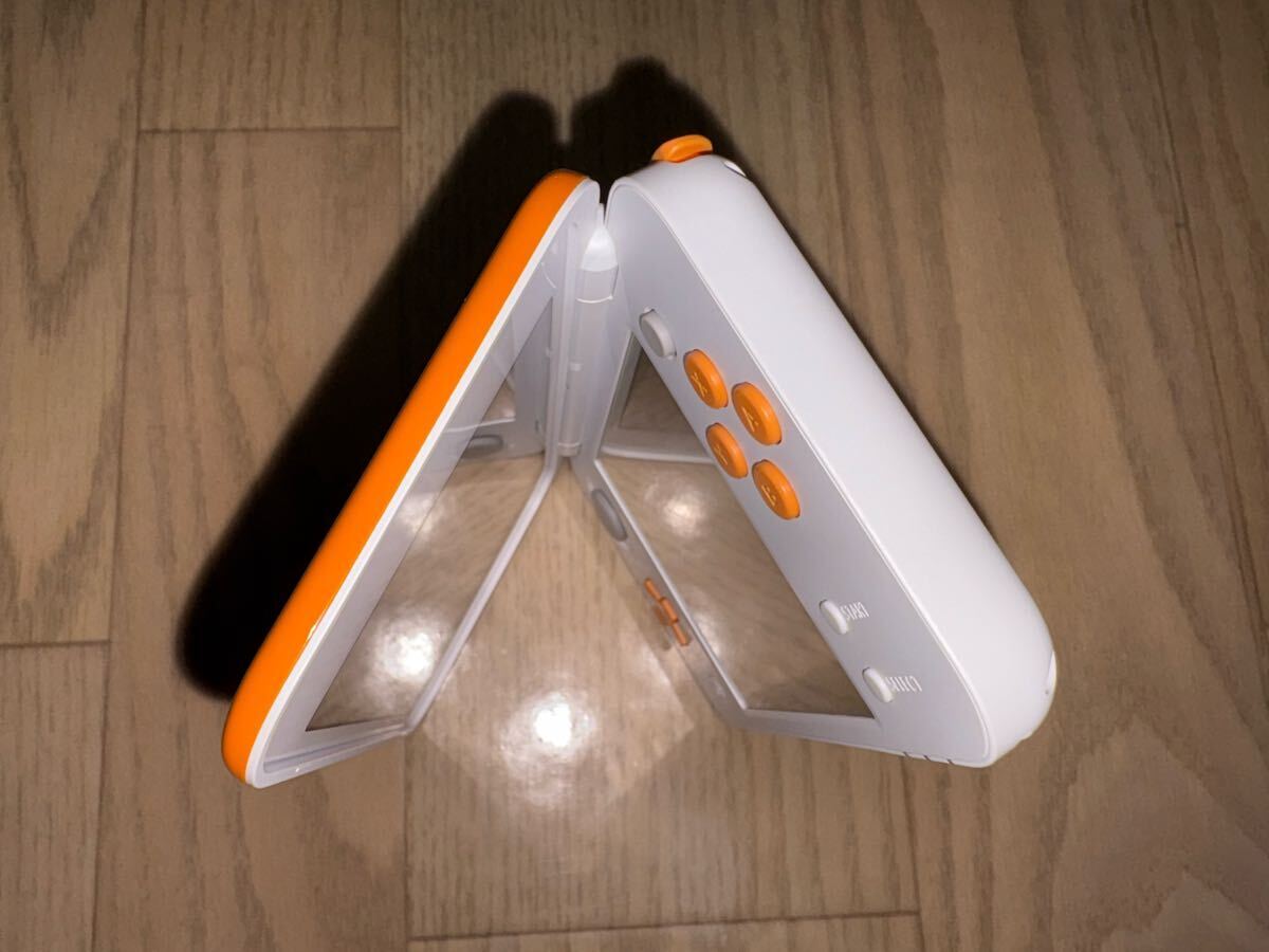 Mint – Nintendo 2DS LL Console – White × Orange w/Box Japanese Region Codes JP