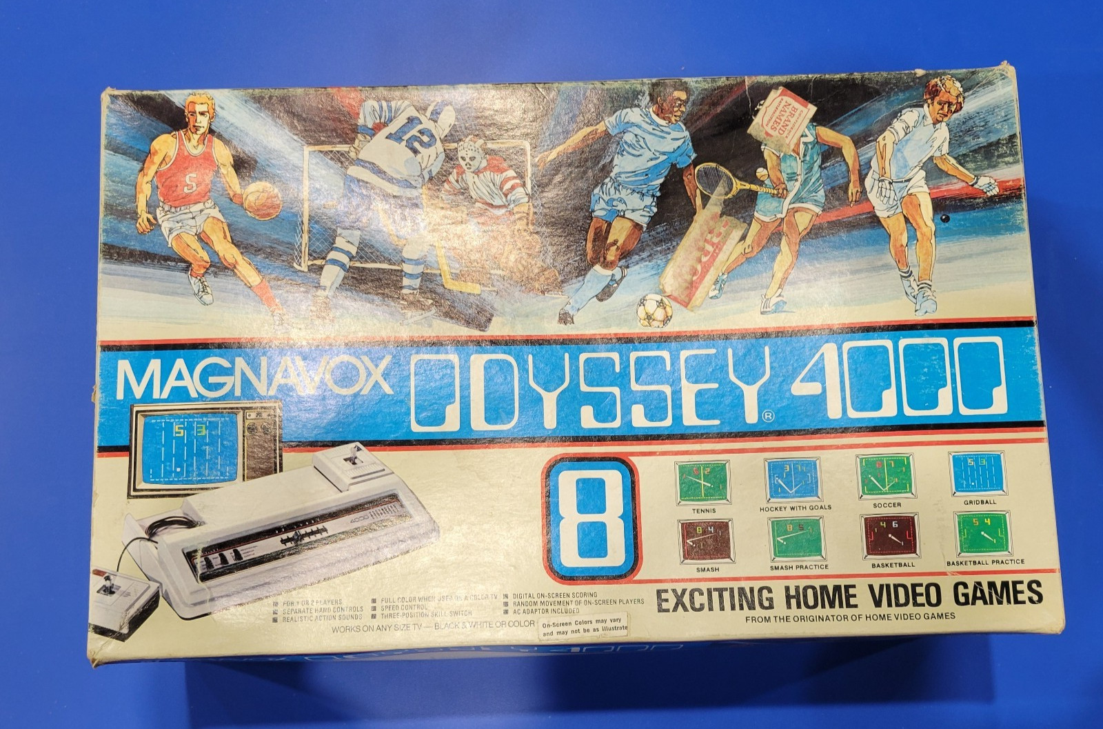 Magnavox Odyssey 4000 Vintage Video Game In Original Box, Manual, UNTESTED