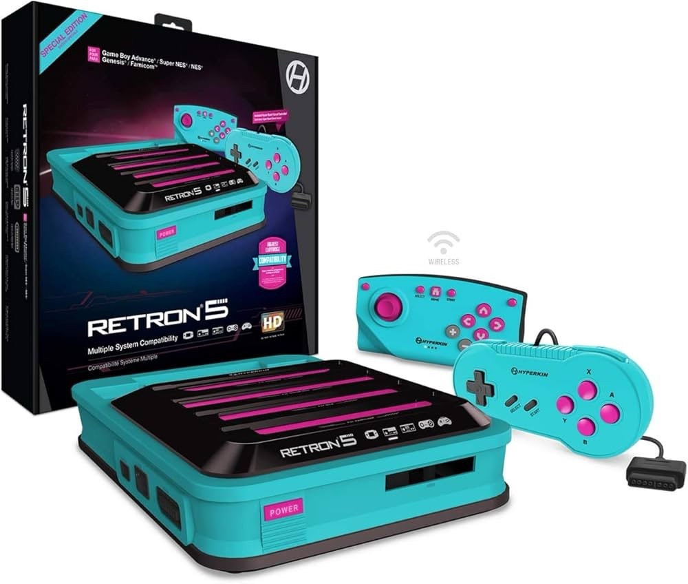 Hyperkin RetroN 5 HD Console GBA/GBC/GB/SNES/NES/Genesis/Mega Drive Hyper Beach
