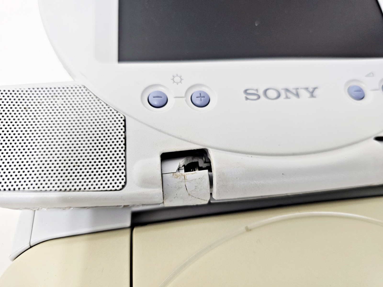 Sony Playstation PS One & Screen Set 441 Broken Hinge